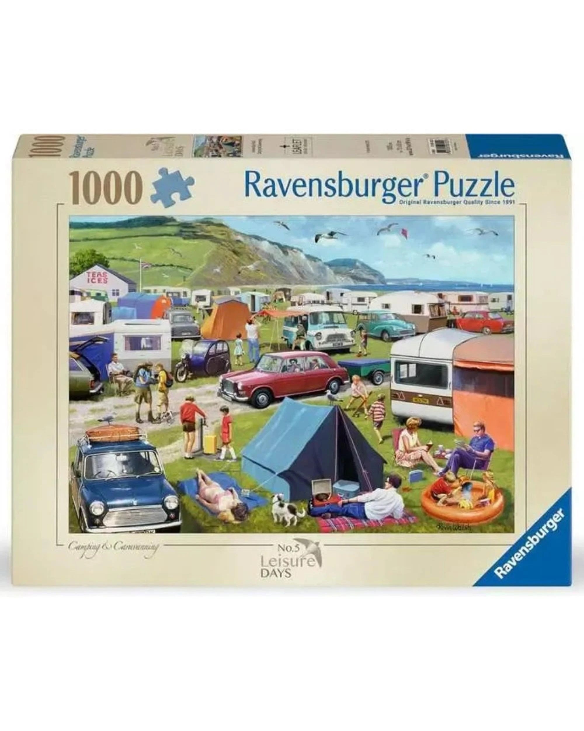 1 Ravensburger Leisure Days No.5 Camping and Caravanning 1000 Piece Jigsaw Puzzle, 1 of 1