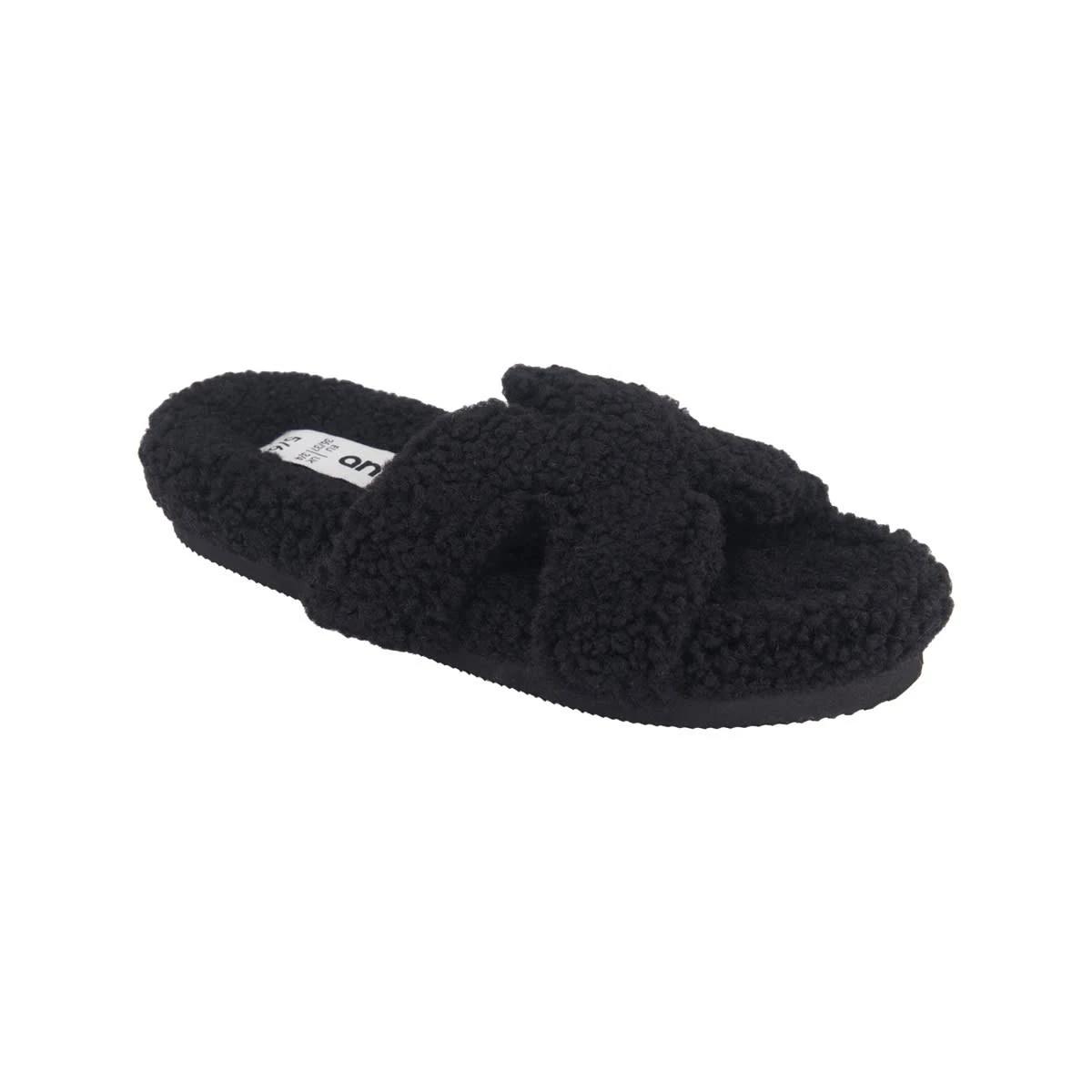 1 H Strap Boucle Slides Black, 1 of 3