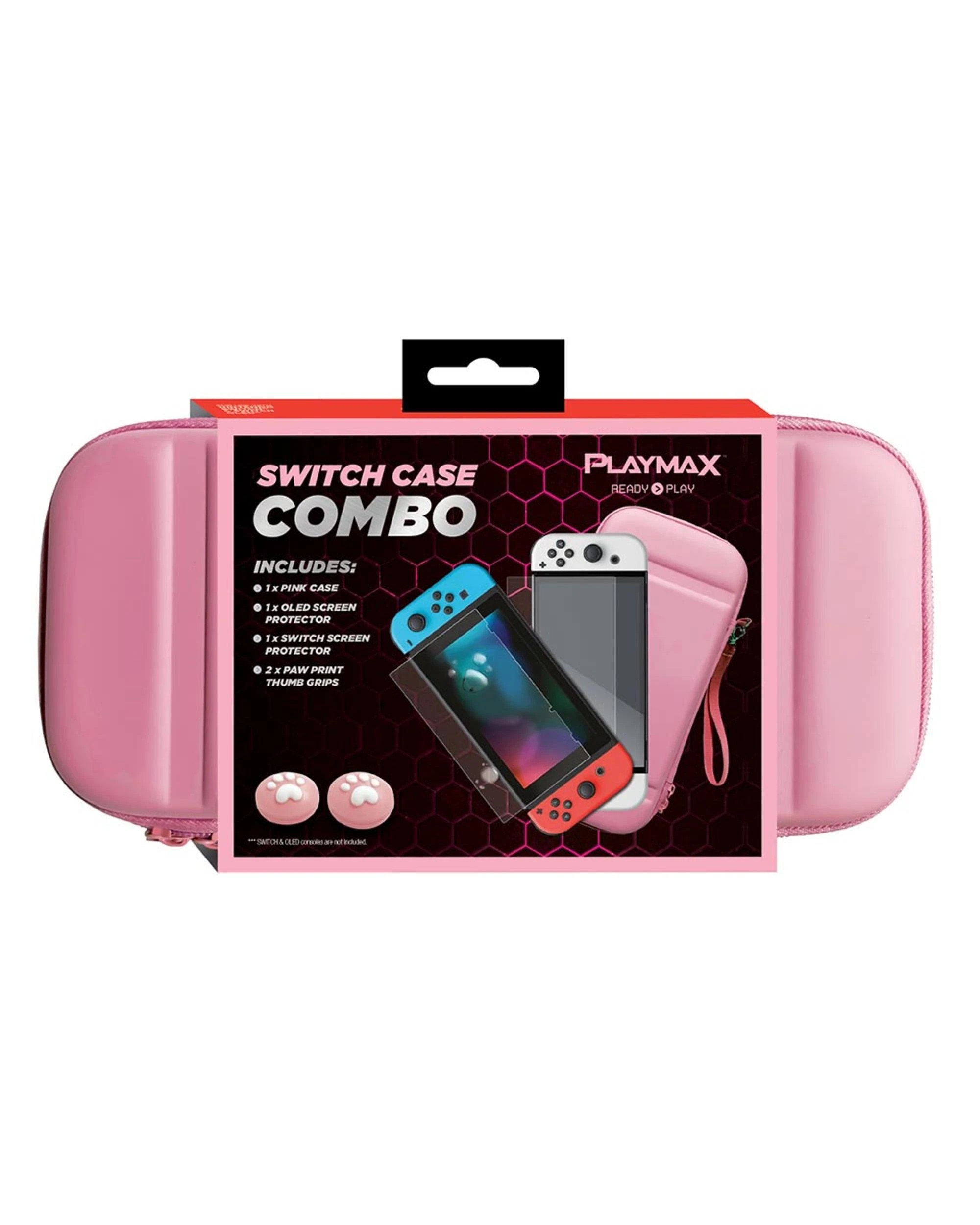 1 Playmax Case Combo for Nintendo Switch - Pink, 1 of 10