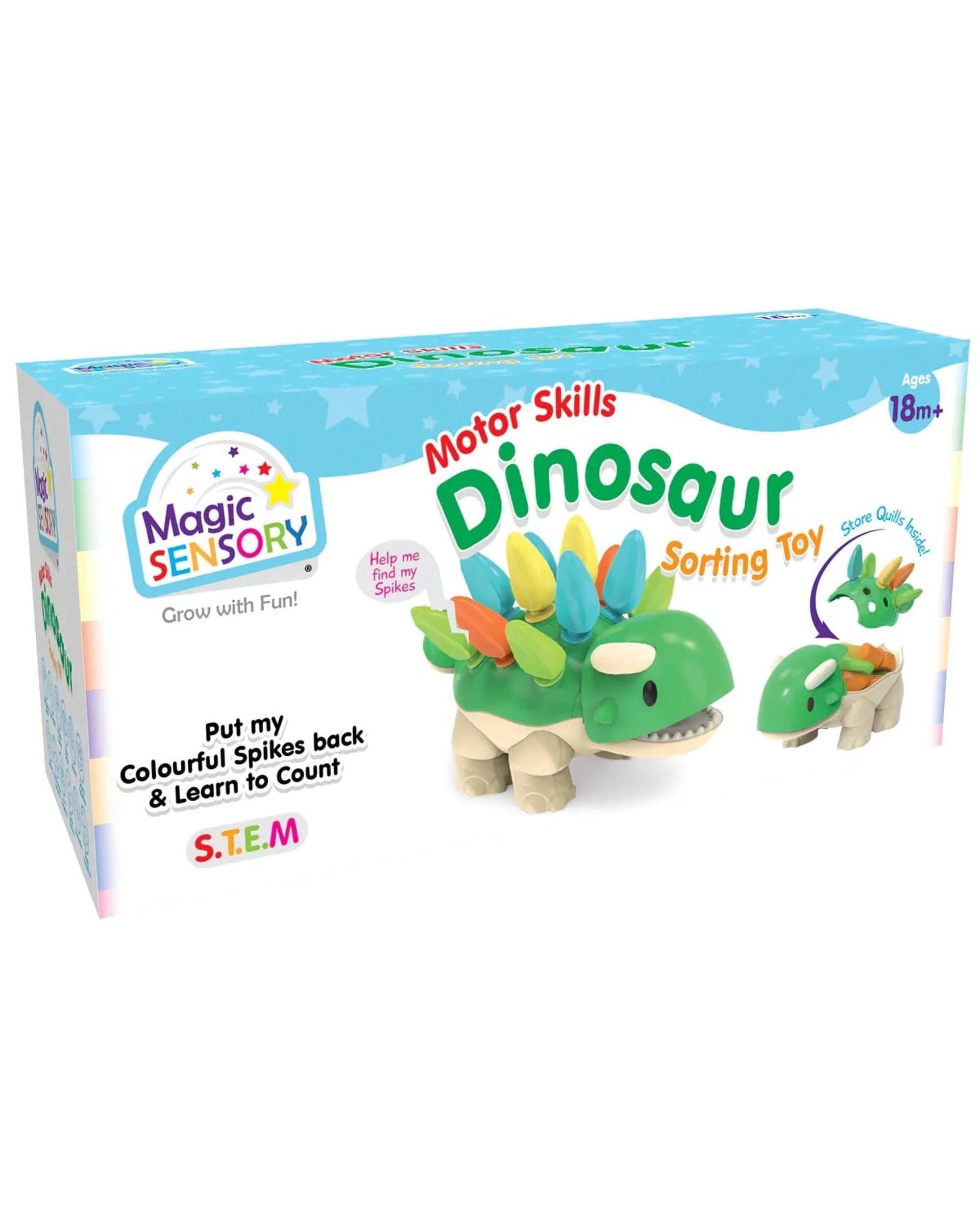 6 Magic Sensory Motor Skills Dinosaur Sorting Toy, 6 of 7