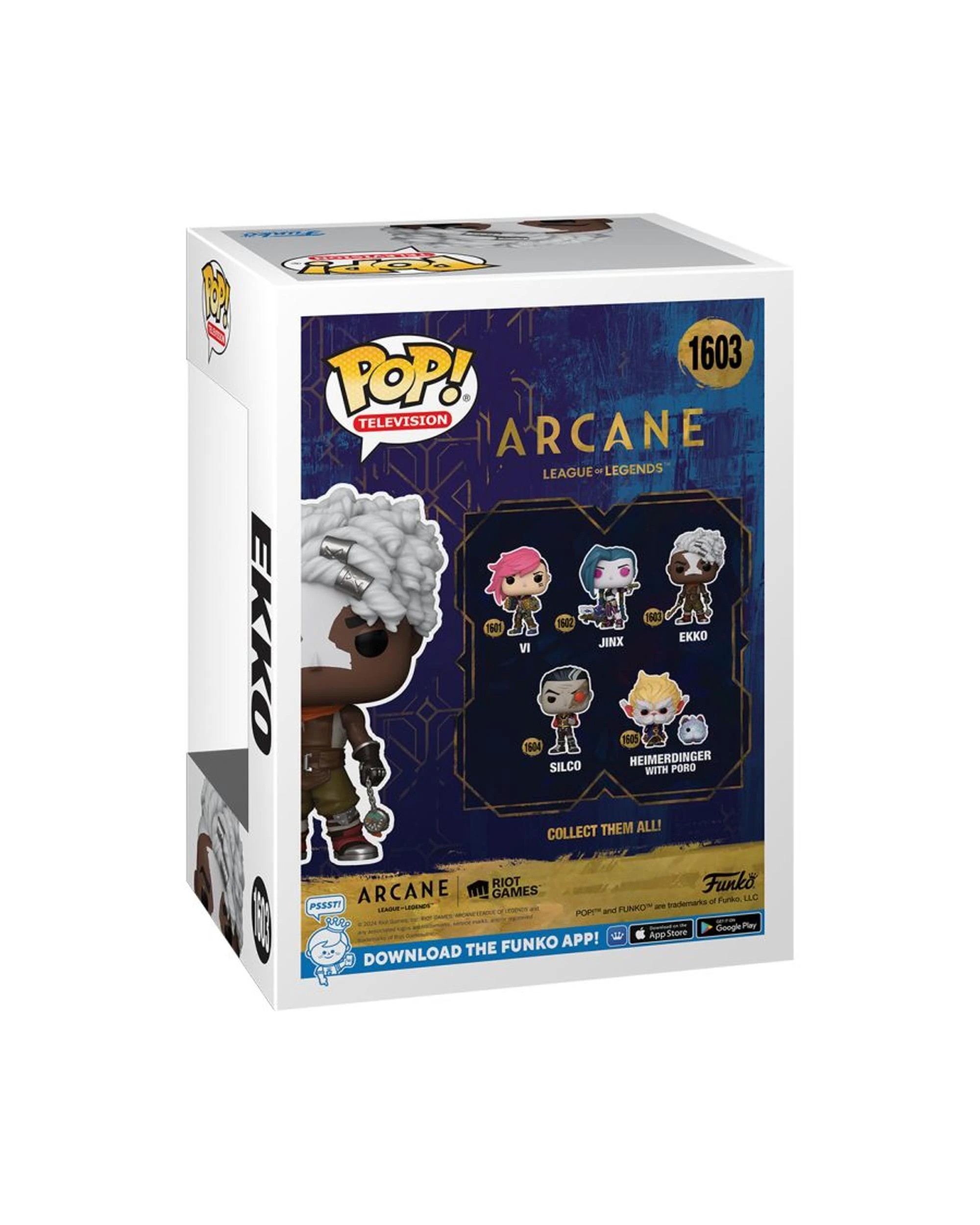 4 Arcane League of Legends Ekko Funko POP! Vinyl, 4 of 4