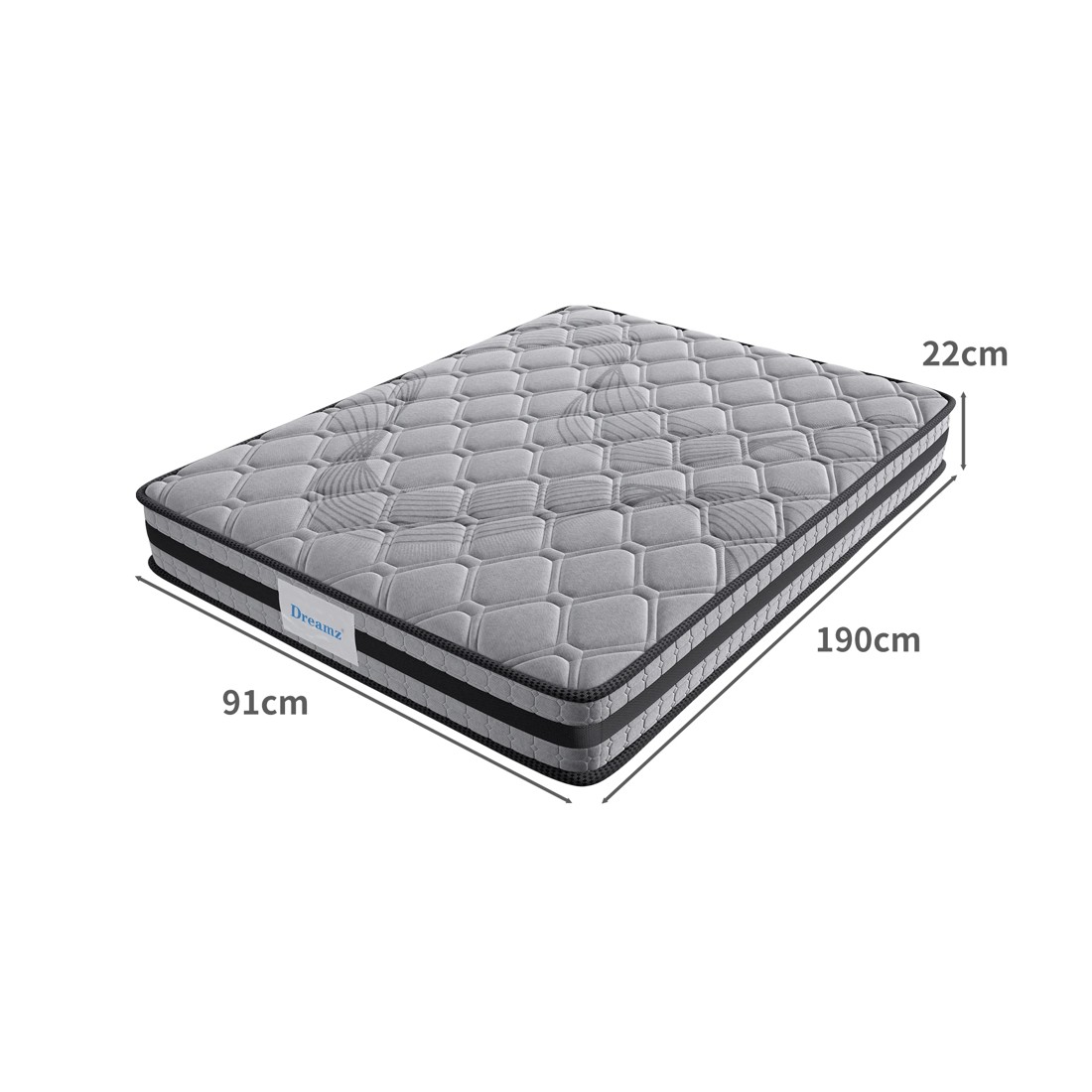 3 Dreamz Single Medium Firm Spring Mattress, 3 of 6