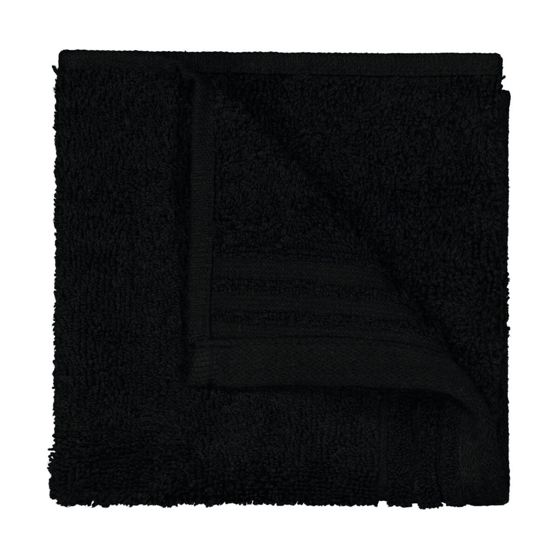 1 Edan Cotton Face Washer - Black, 1 of 6