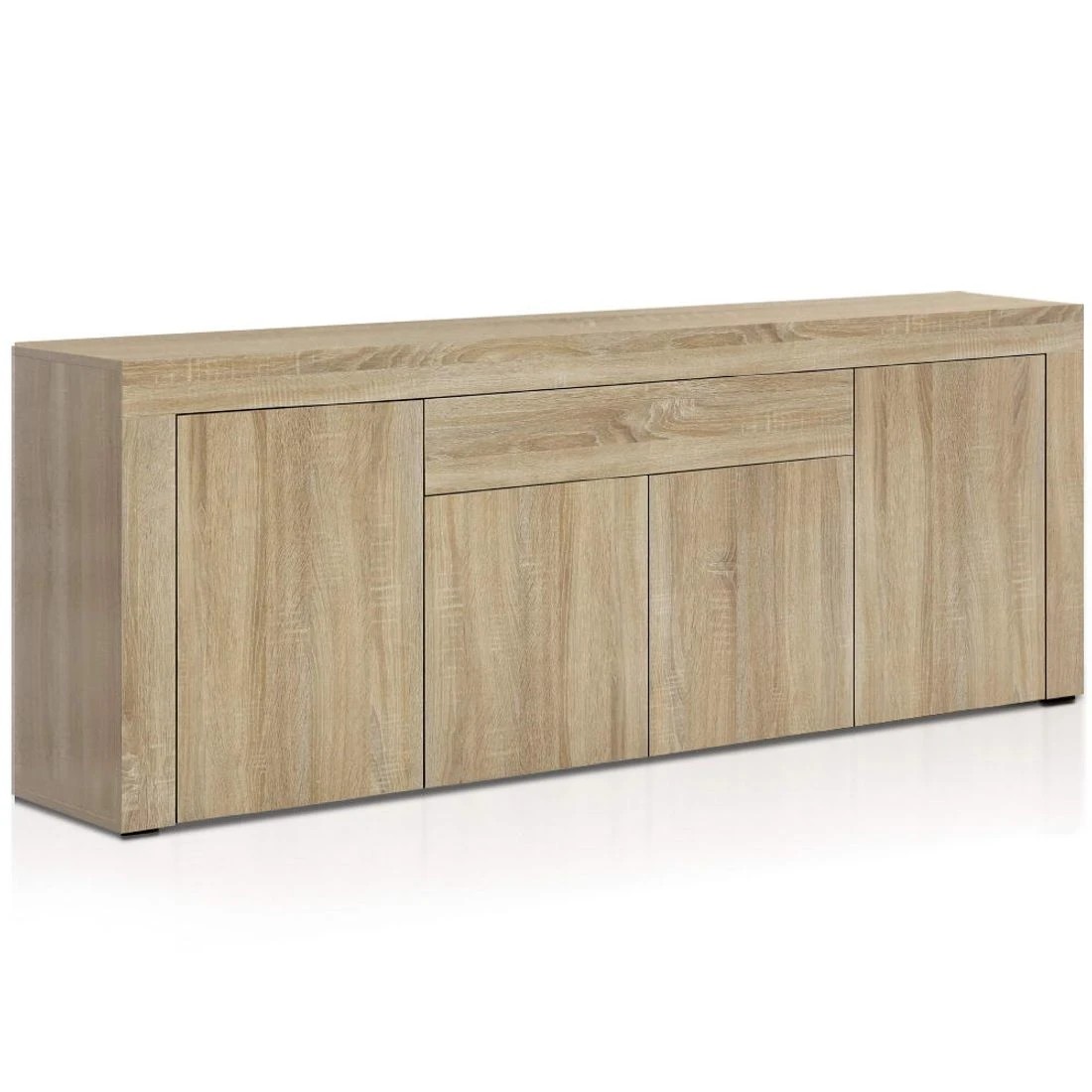 1 Artiss Dana Buffet Sideboard Cabinet Push Open Storage Modern Smooth Display Unit Dining Living Stylish - brown, 1 of 8