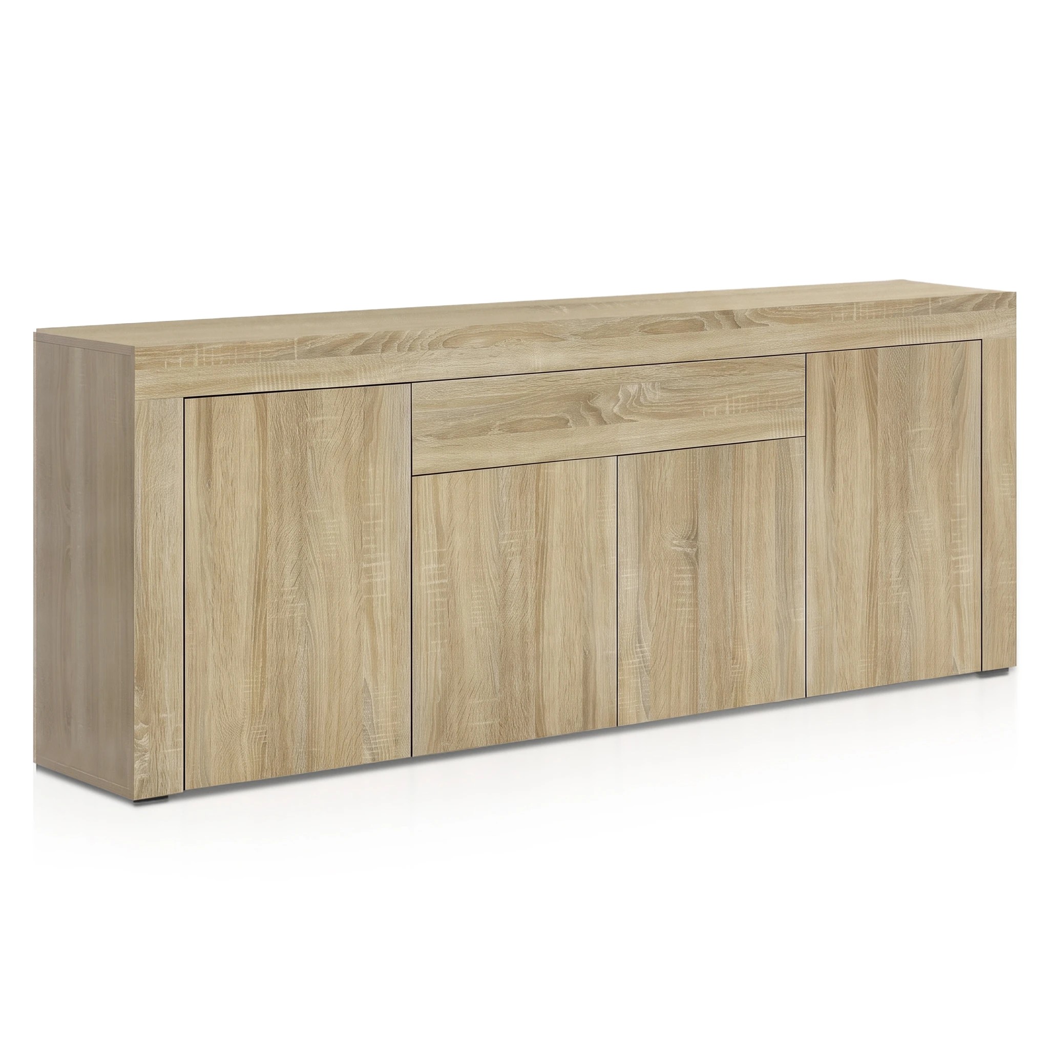 1 Artiss Dana Buffet Sideboard Cabinet Push Open Storage Modern Smooth Display Unit Dining Living Stylish - brown, 1 of 8