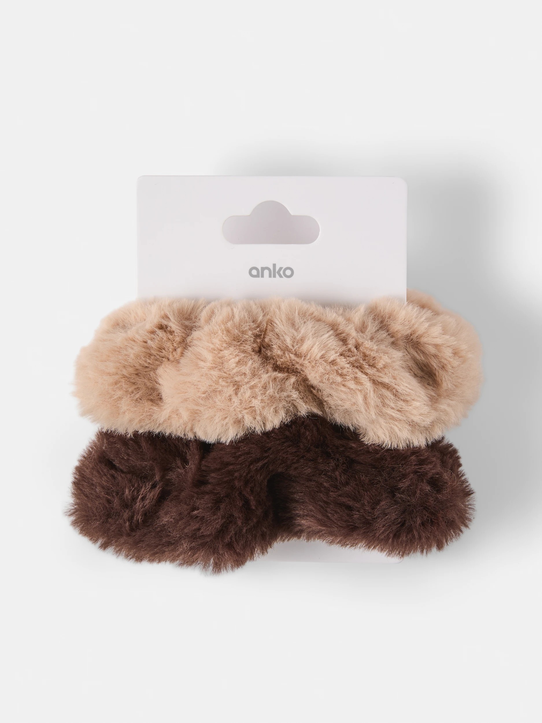4 2 Pack Faux Fur Hair Scrunchies, 4 of 4
