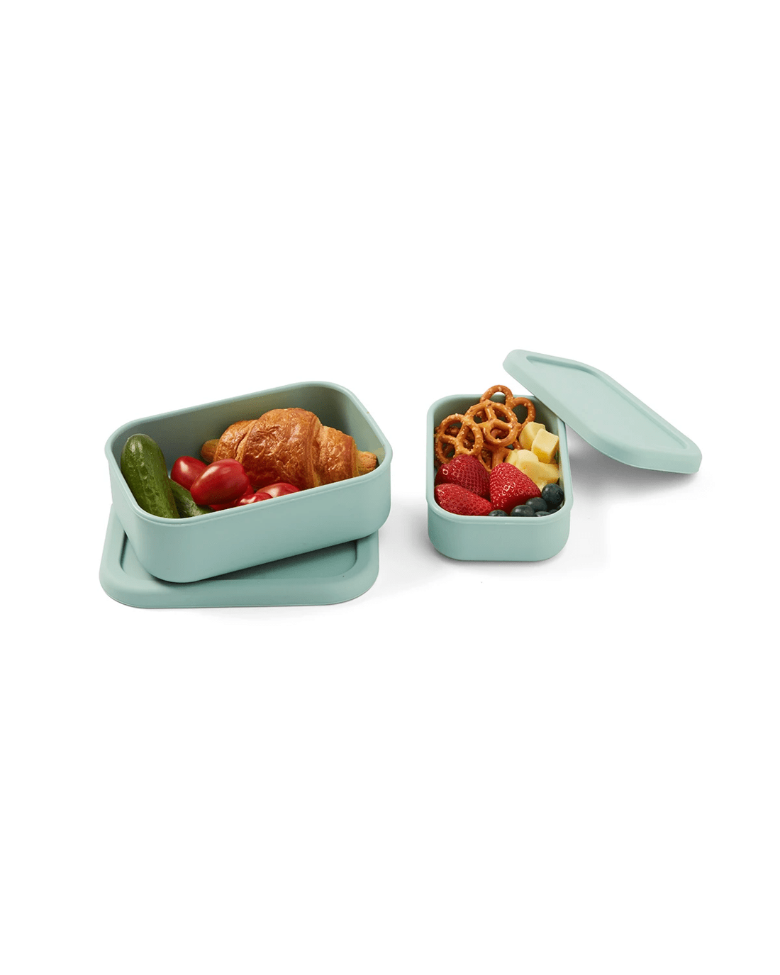 2 2 Pack Sage Silicone Snack Box, 2 of 9