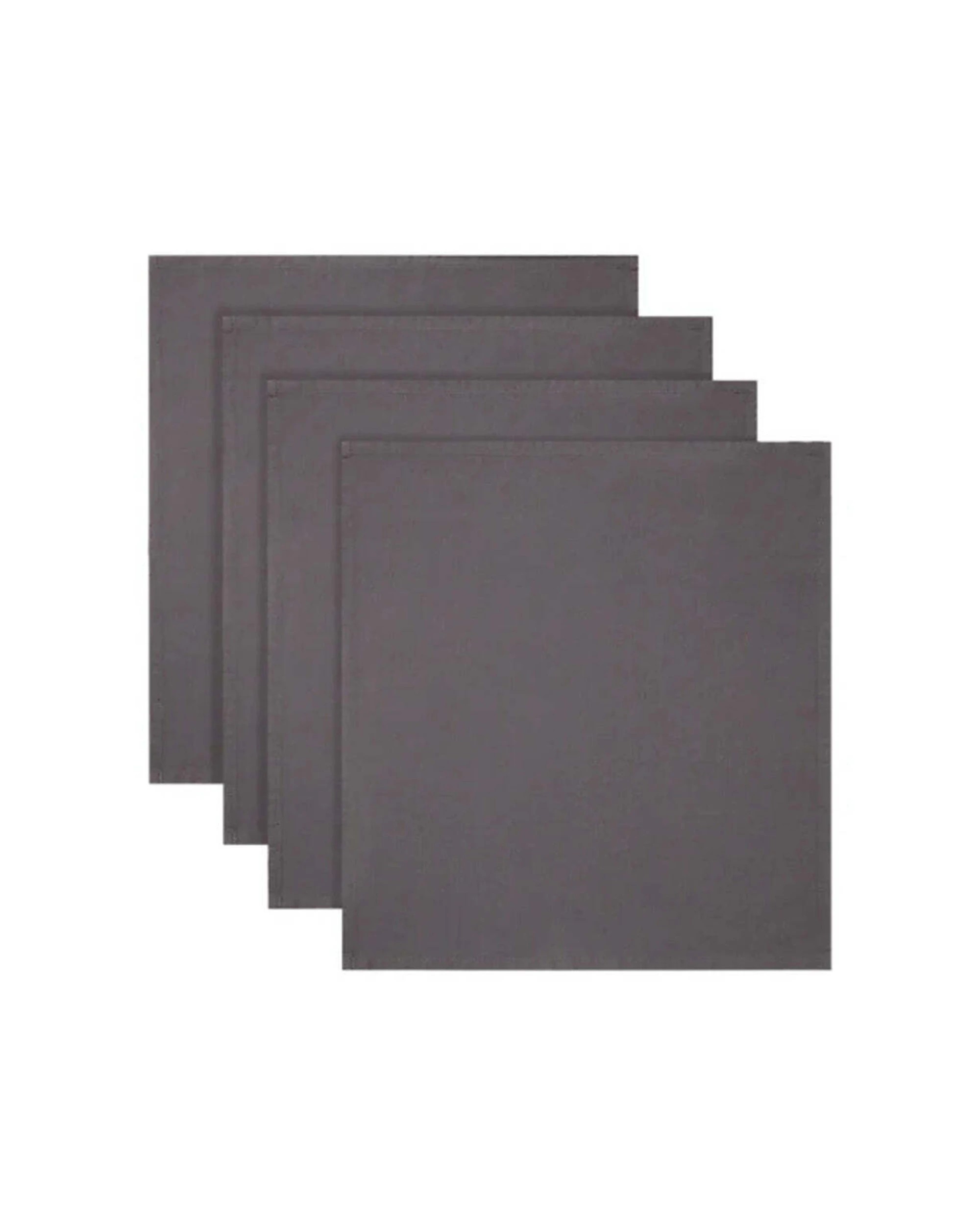 1 Maxwell & Williams Cotton Classics 4pc Cotton Napkin Set 45x45cm Square - Grey, 1 of 3