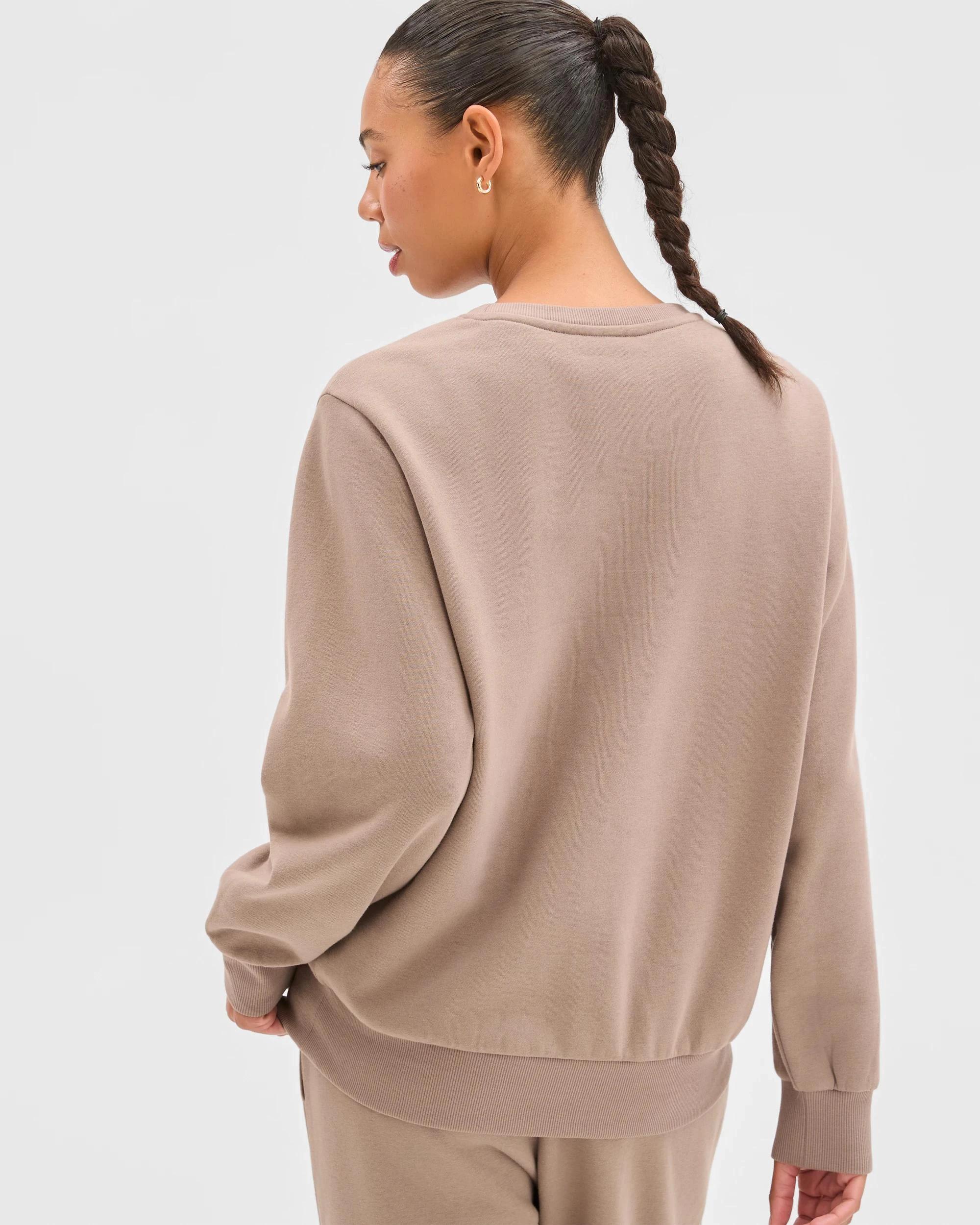 6 Target Active Australian Cotton Blend Fleece Sweat Top MUSHROOM, 6 of 6