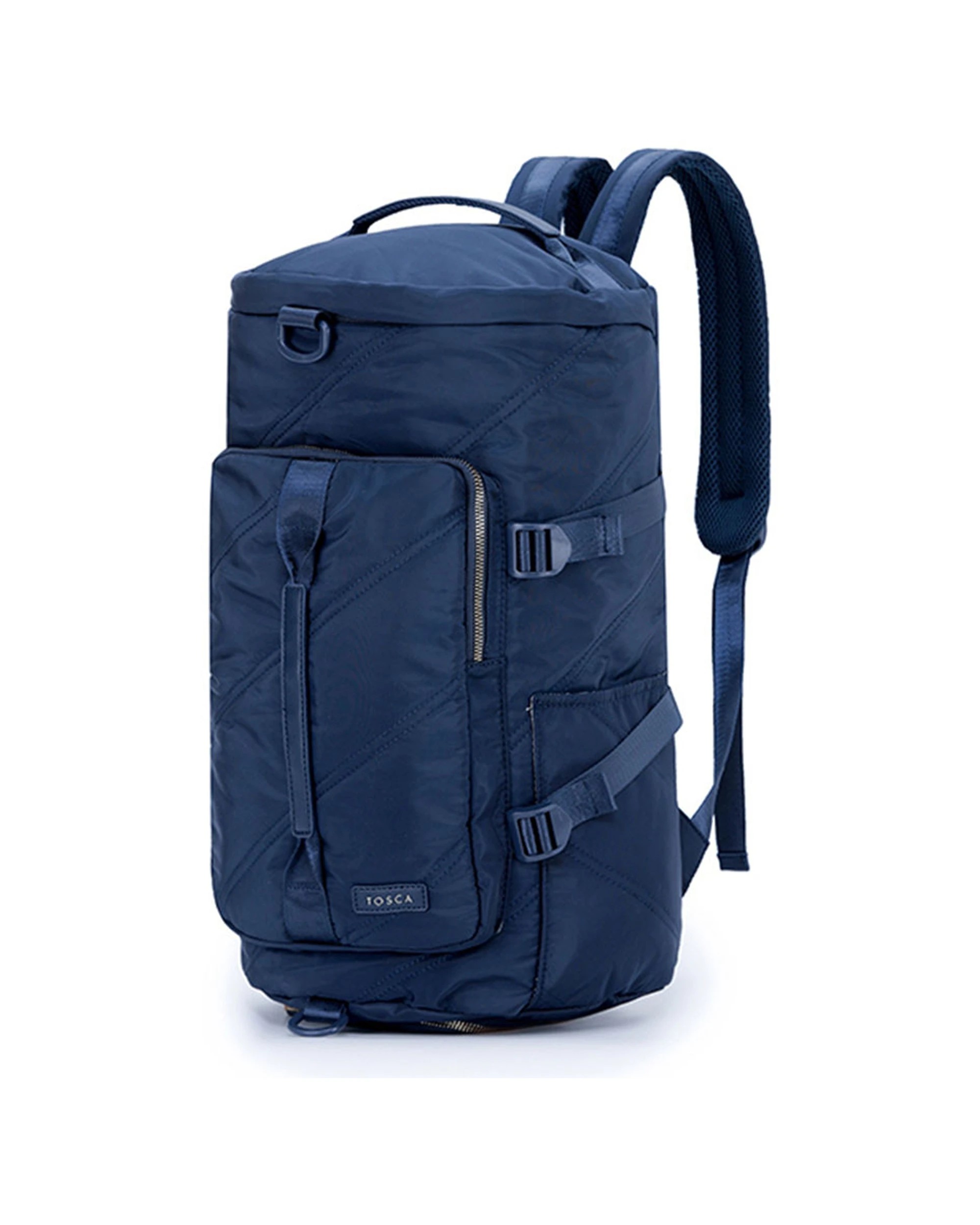 1 Tosca Barrel Travel Heavy Duty Hiking Backpack/Tote - Blue, 1 of 3