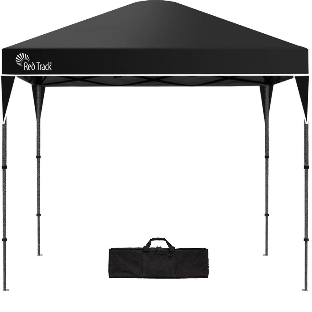 1 Red Track 3x3m Folding Gazebo with Carry Bag - Black, 1 of 1