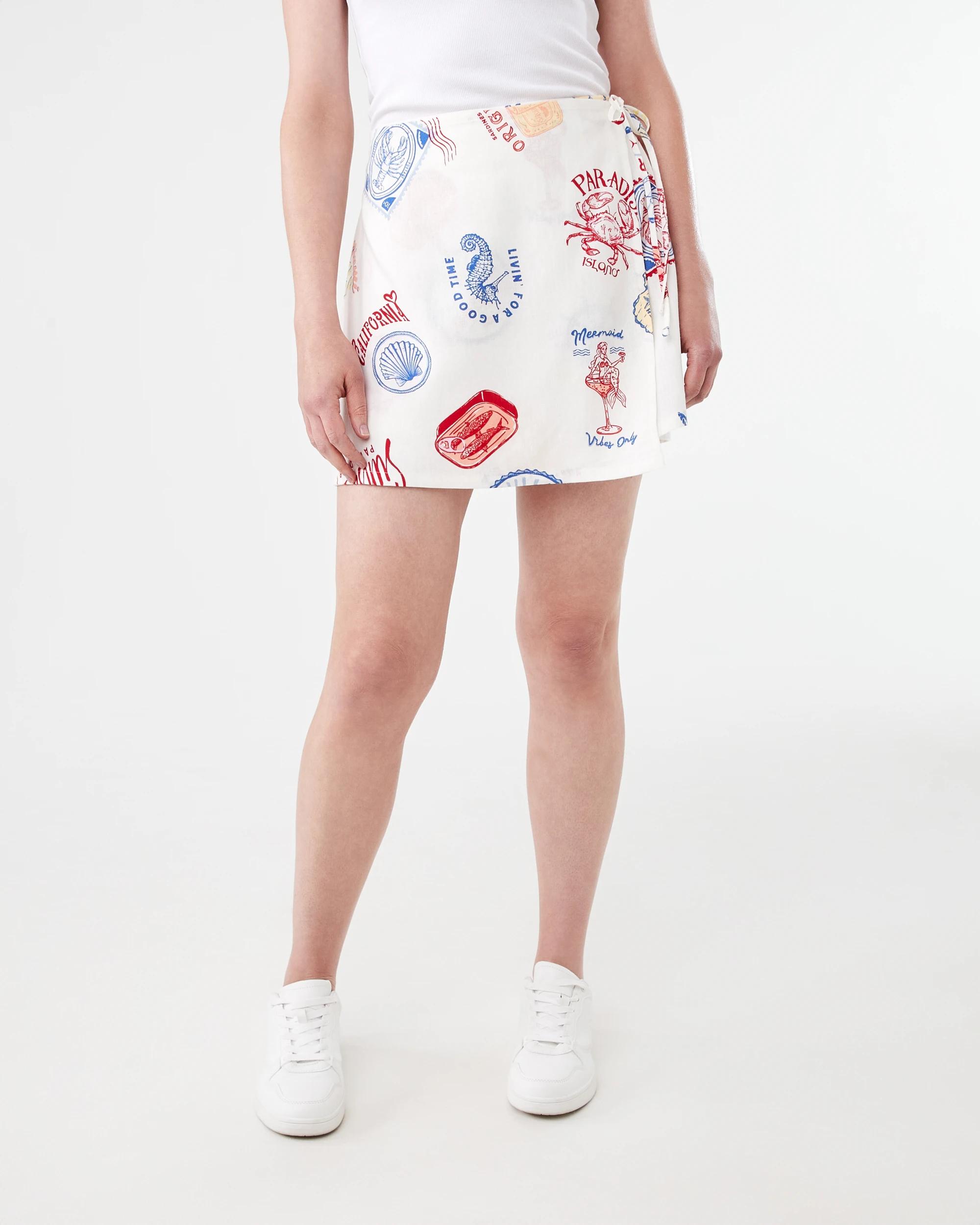 6 Wrap Mini Skort Oceanscene, 6 of 6