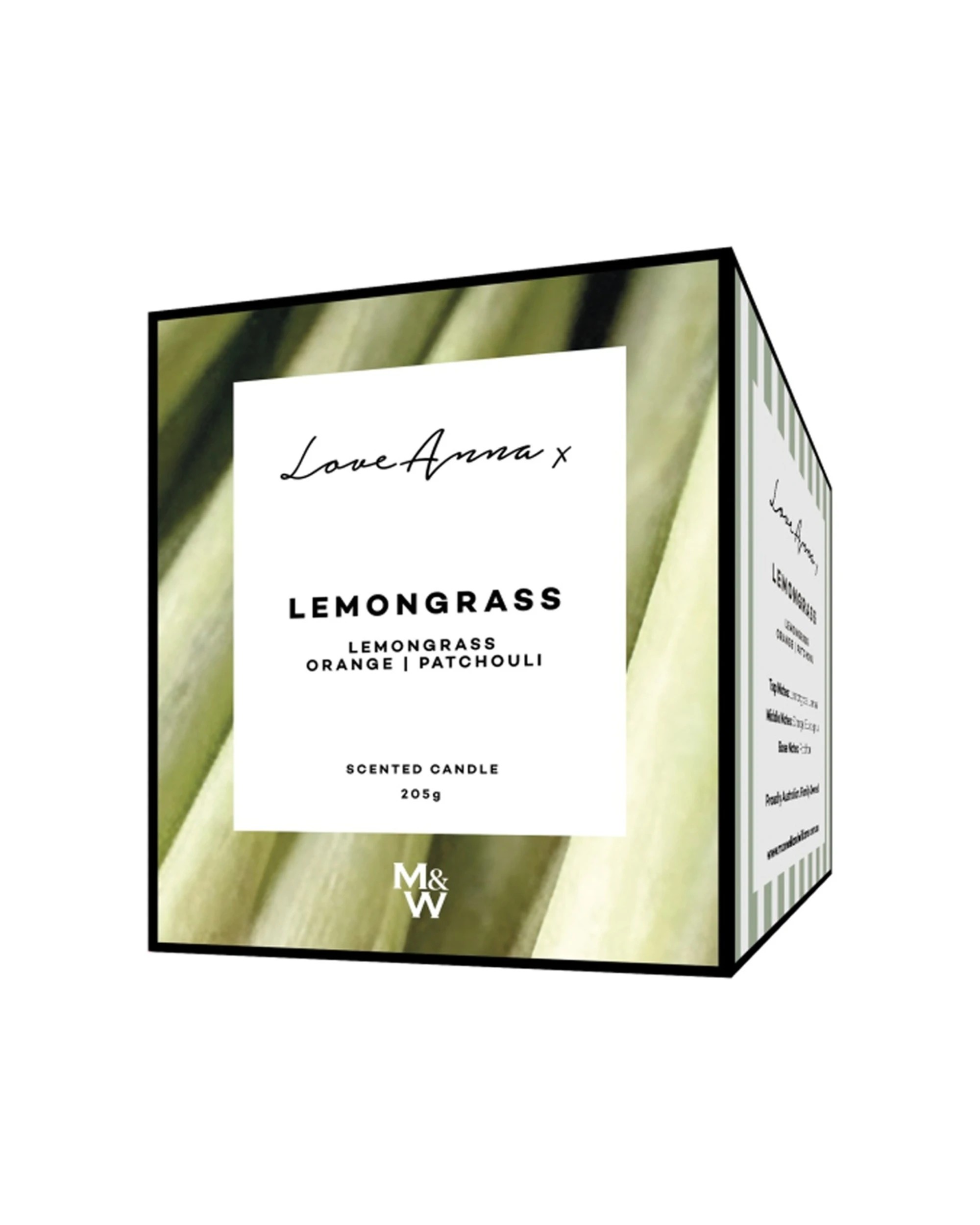 3 Love Anna X Kitchen Delights Scented Candle Lemongrass Home Fragrance 205g - Green, 3 of 3