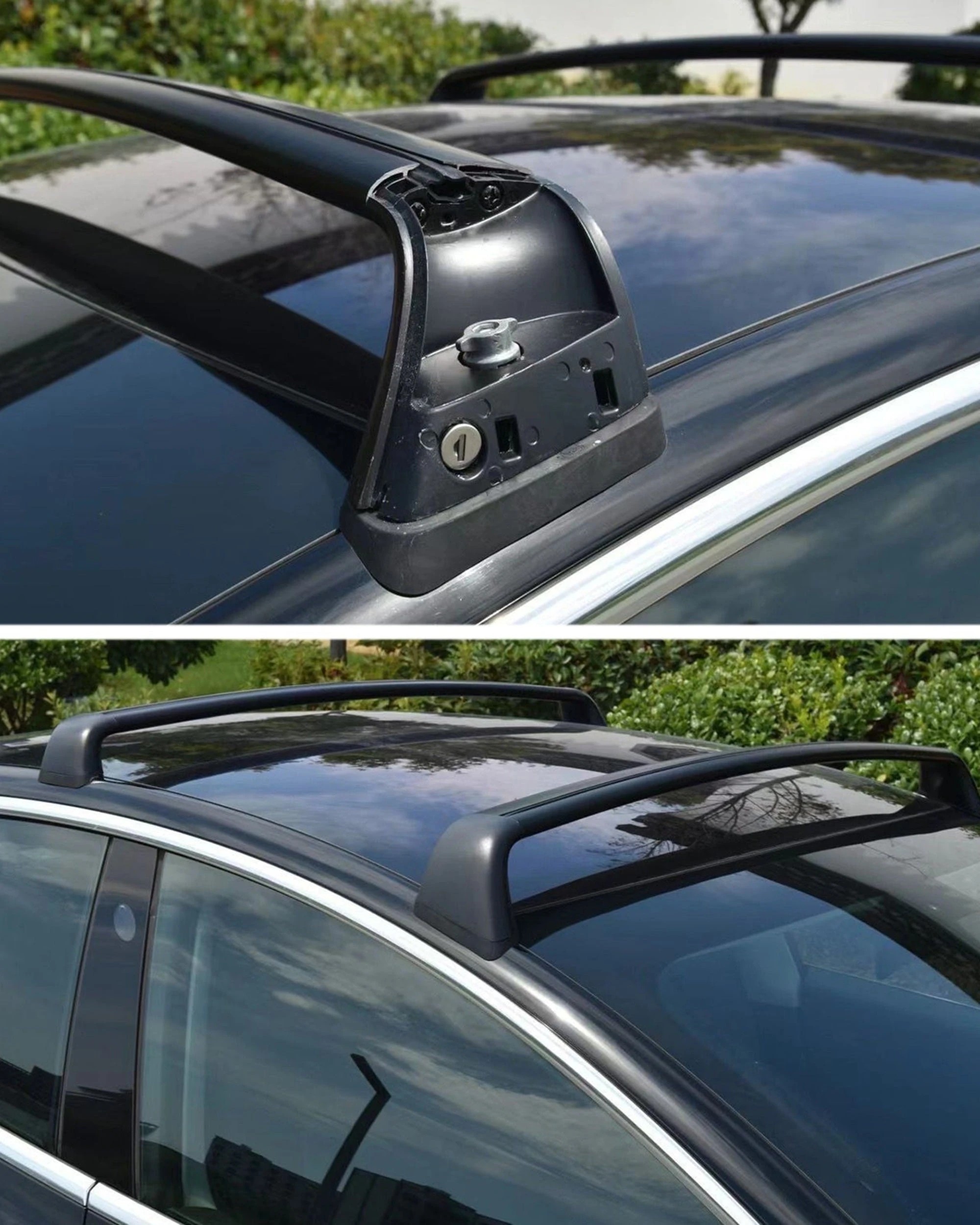 6 Elora Aluminium Cargo Roof Rack Heavy Duty Crossbars For Tesla Model 3, 6 of 10