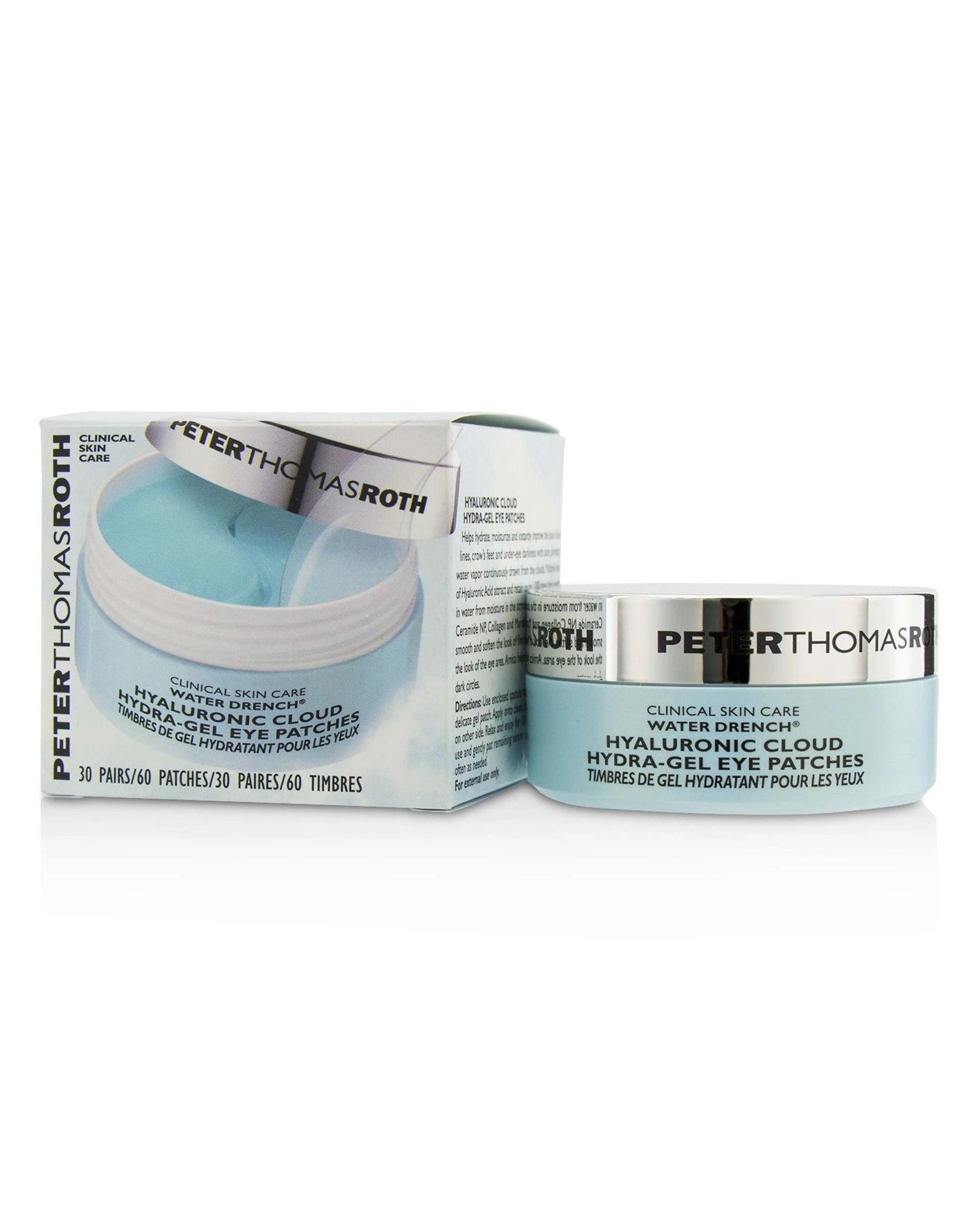 1 Peter Thomas Roth Water Drench Hyaluronic Cloud Hydra-Gel Eye Patches  30pairs, 1 of 3