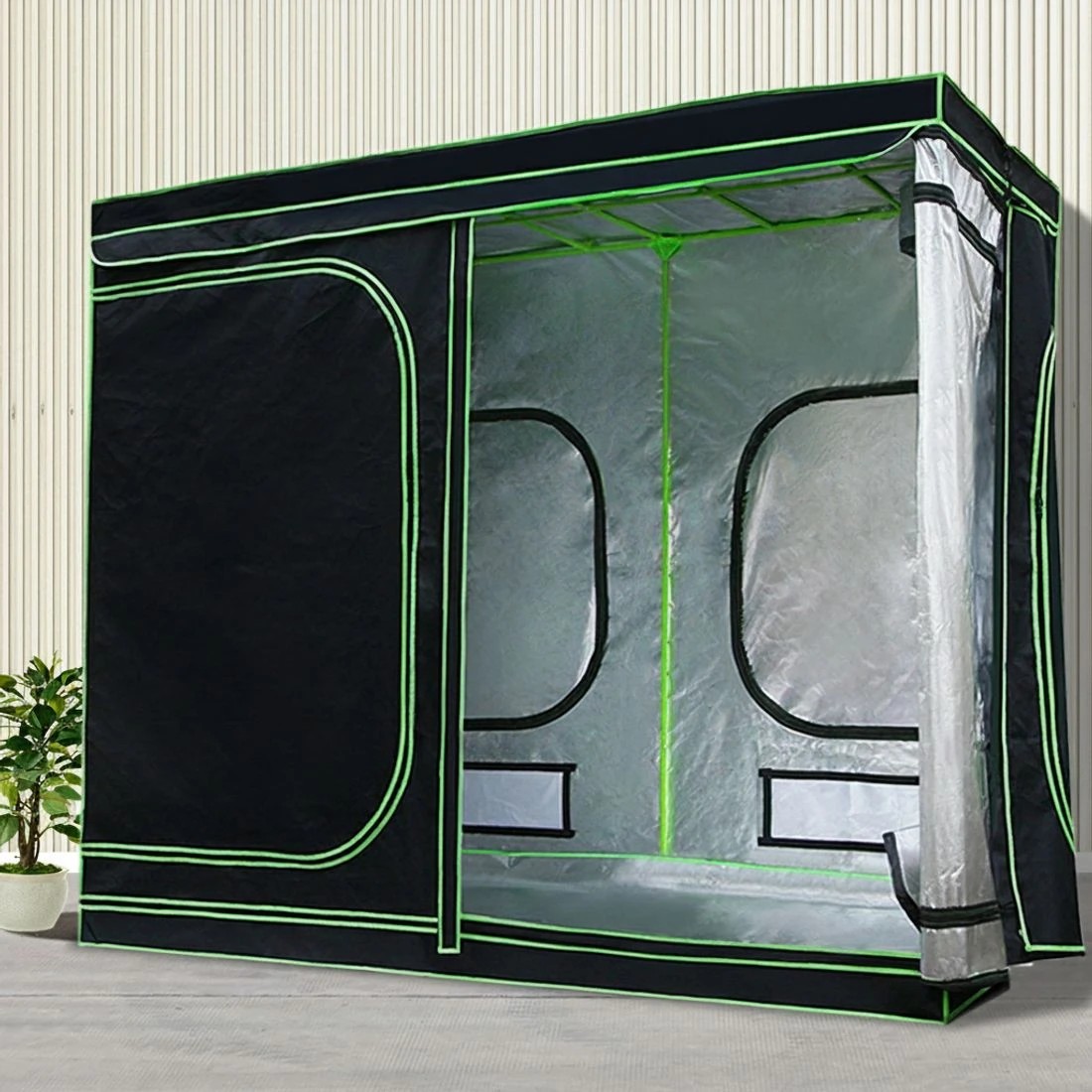 7 Green Fingers Grow Tent Light Kit 240x120x200CM 2000W LED 6" Vent Fan - Black, 7 of 7
