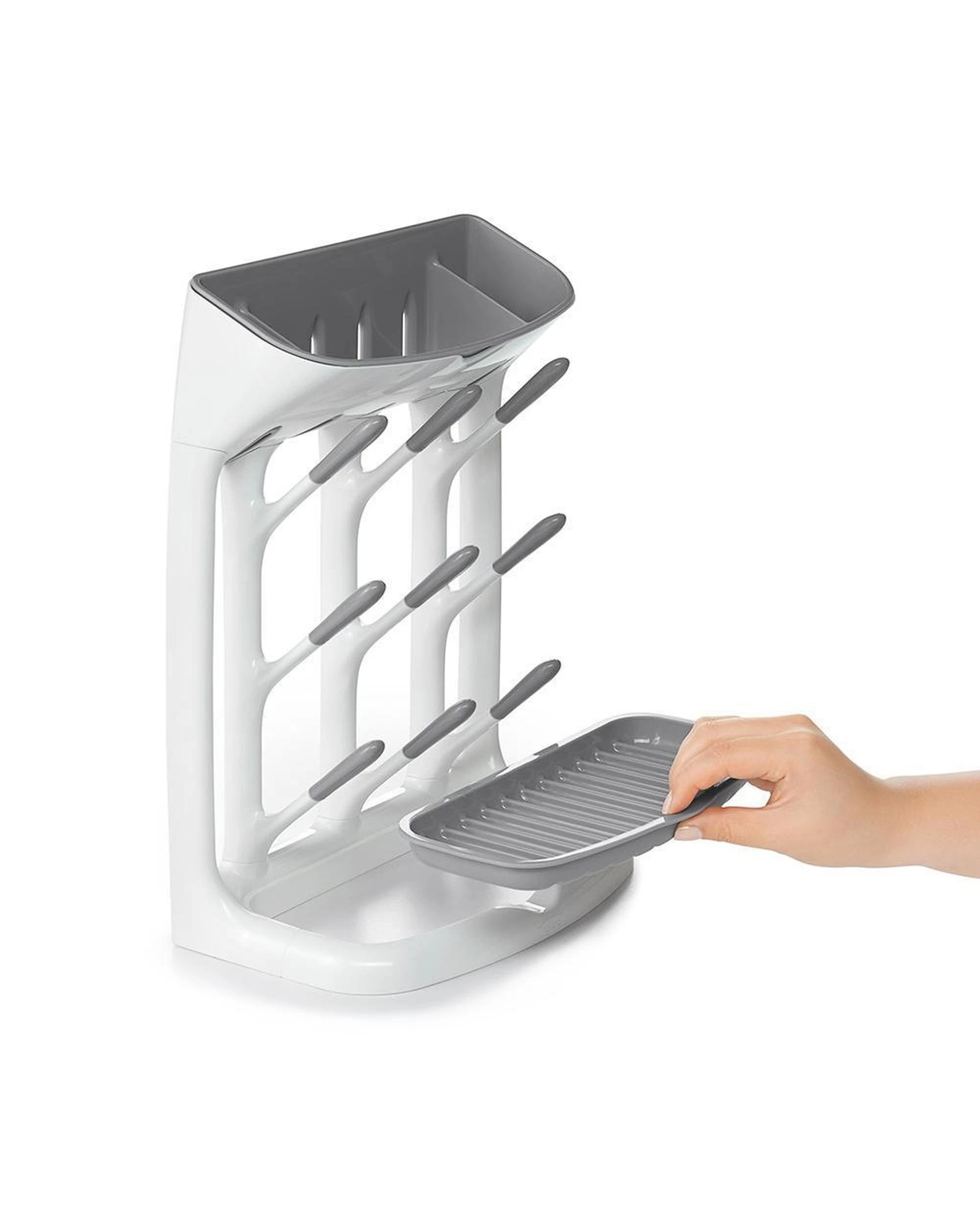 3 OXO Tot Space Saving Drying Rack  Grey Bottles Feeding Cups, 3 of 5