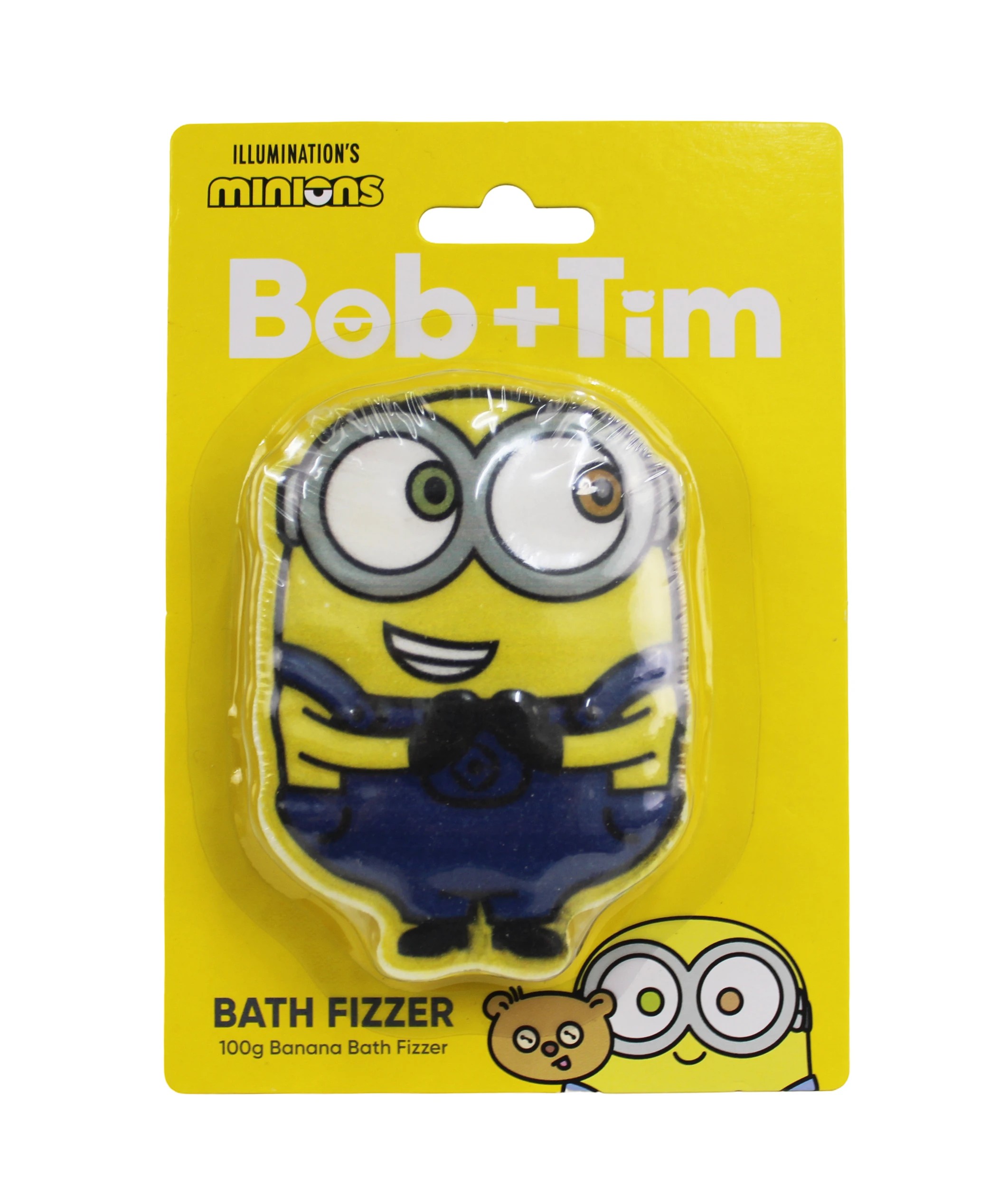 1 Illumination's Minions Bob & Tim Bath Fizzer 100g - Banana, 1 of 3