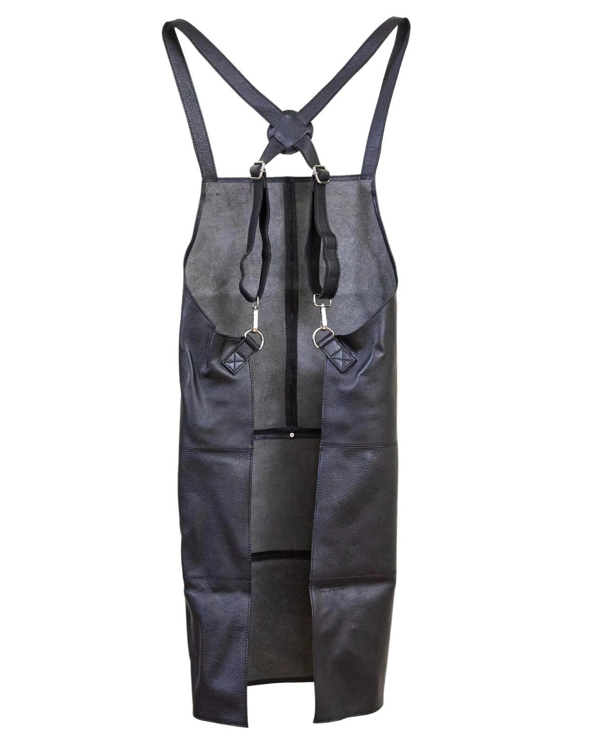 5 Pierre Cardin Professional Leather Apron Butcher Woodwork Hairdressing Barber Chef - Black, 5 of 10