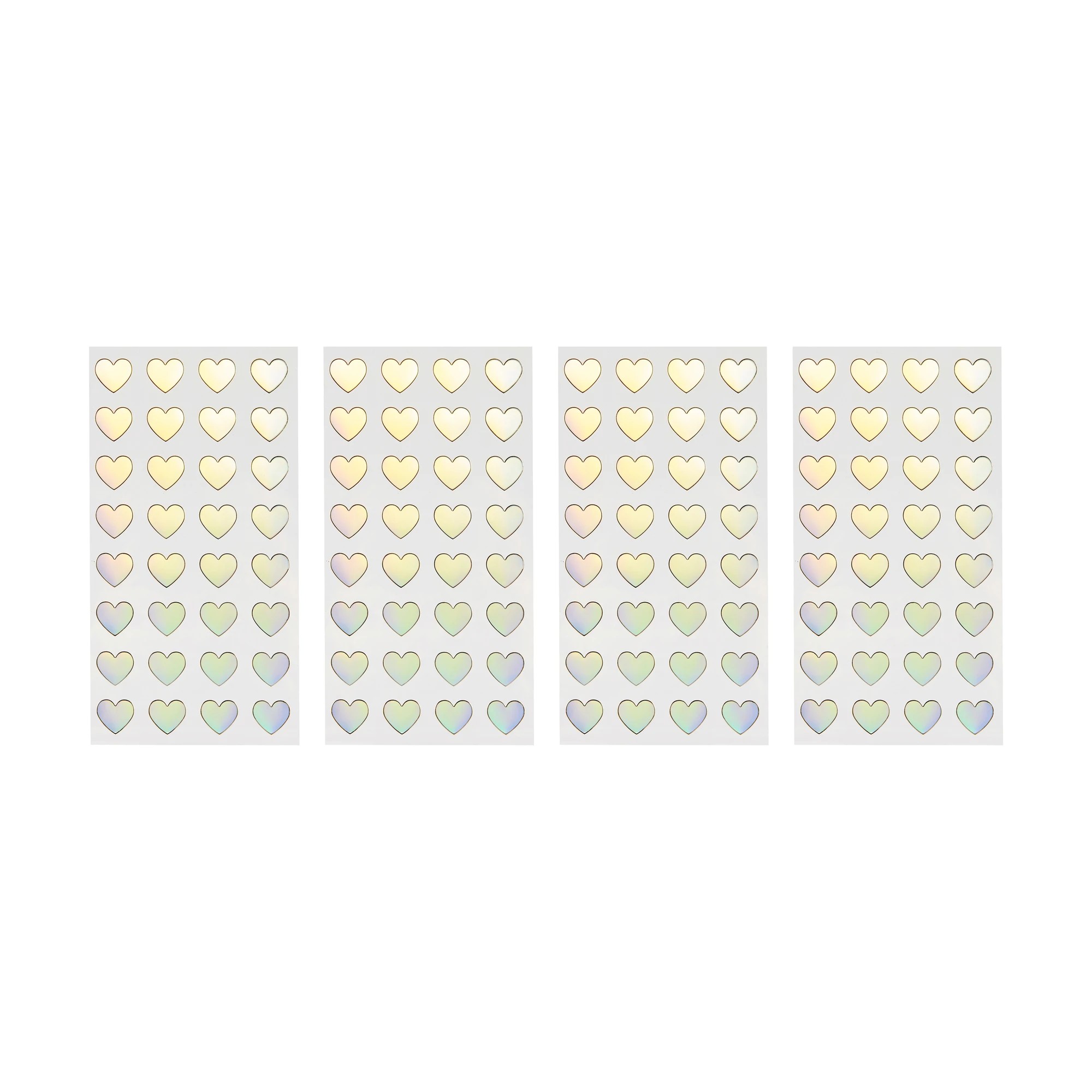 2 Iridescent Stickers - Heart, 2 of 2