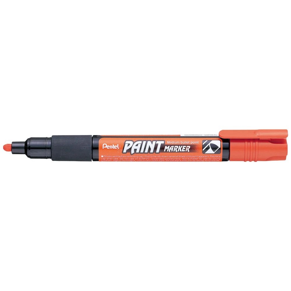 1 Pentel MMP20 Permanent Paint Marker Orange, 1 of 2