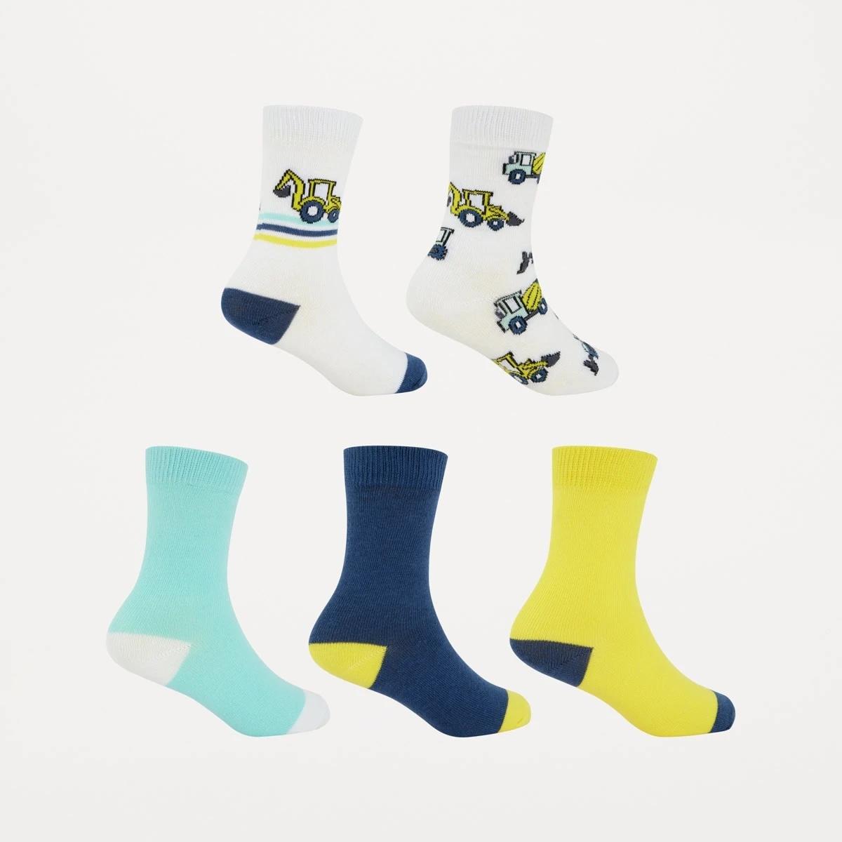 2 5 Pack Crew Socks Truck 25, 2 of 3