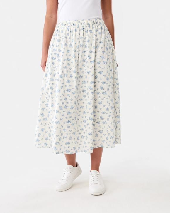 Printed A-Line Skirt