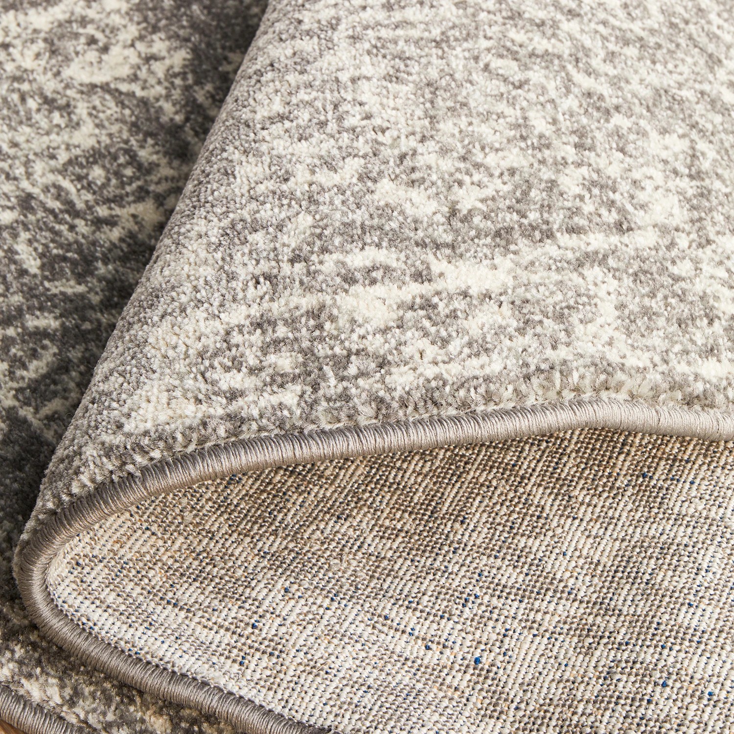 9 Common Ground Rugs Encore 256 240x240cm - Large Round Power Loomed Pet Friendly Rug - Silver, 9 of 9
