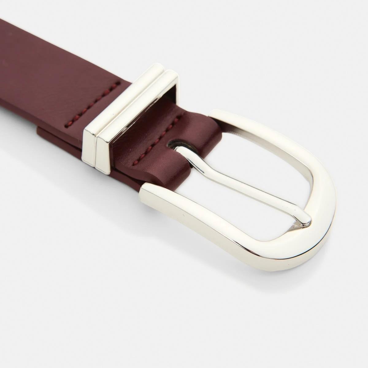 2 Plain Dress Belt Mulberry, 2 of 6