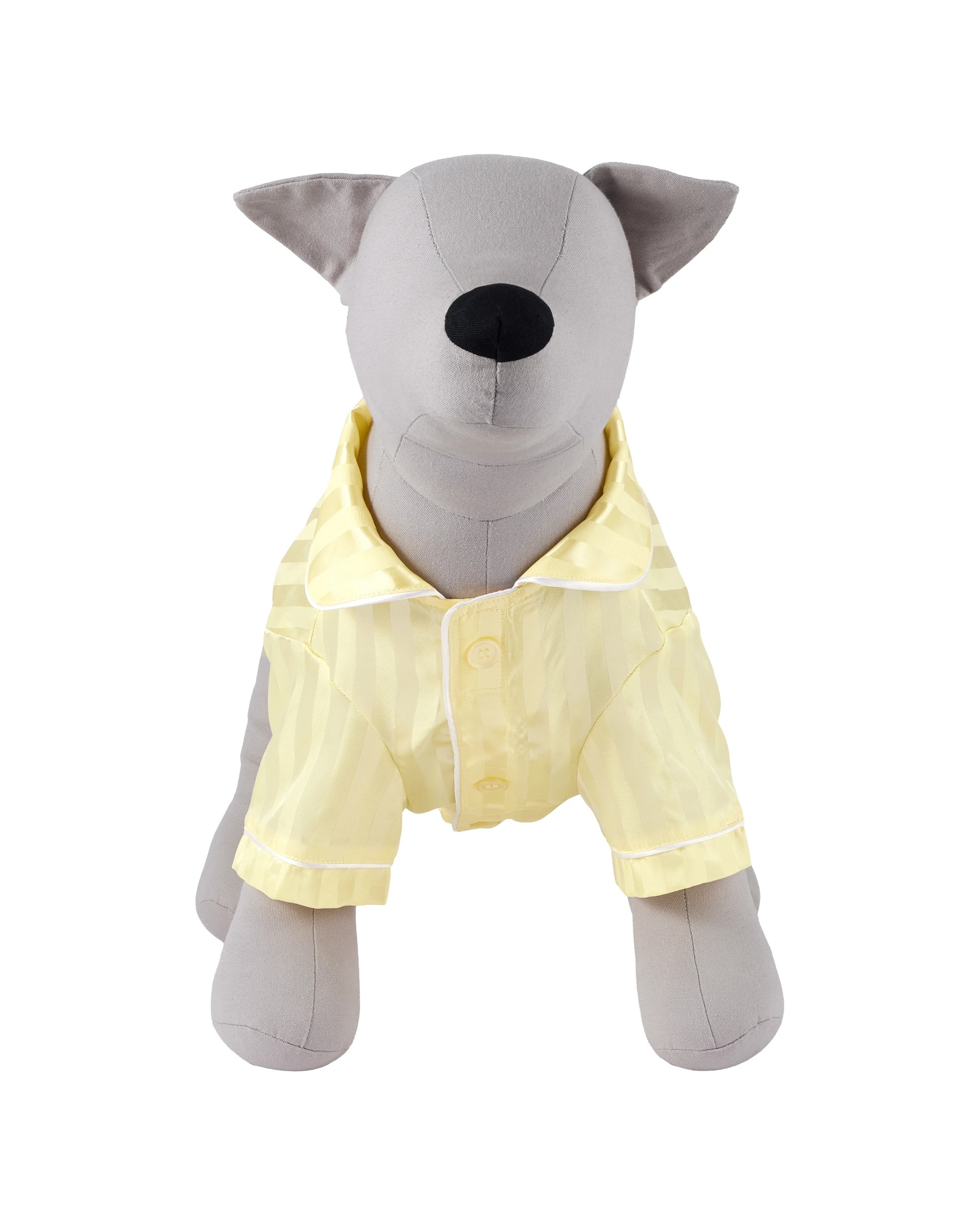 4 Pet Satin Pyjamas - Small, Yellow, 4 of 9