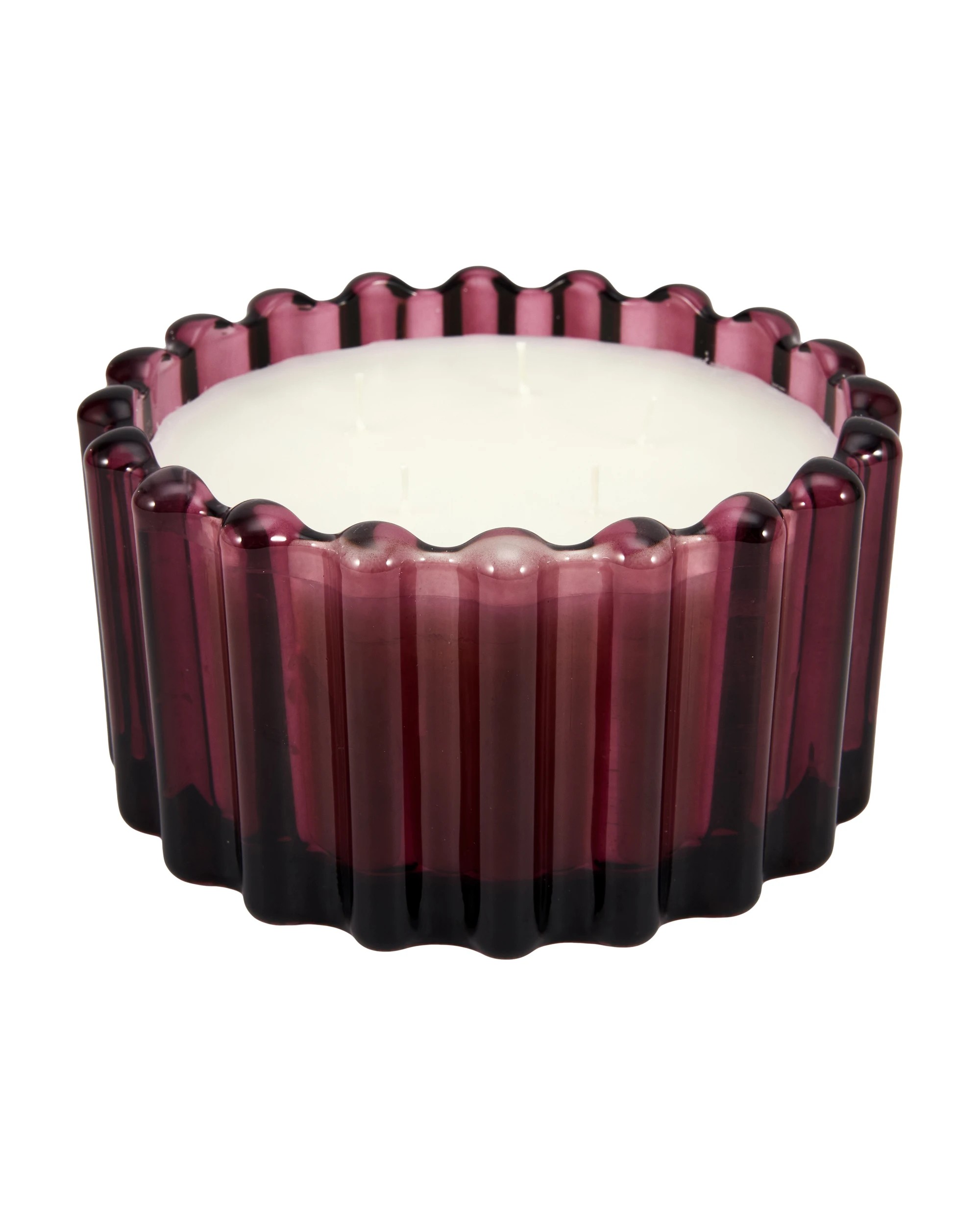 2 Spiced Glow Ribbed Glass Candle, 2 of 5