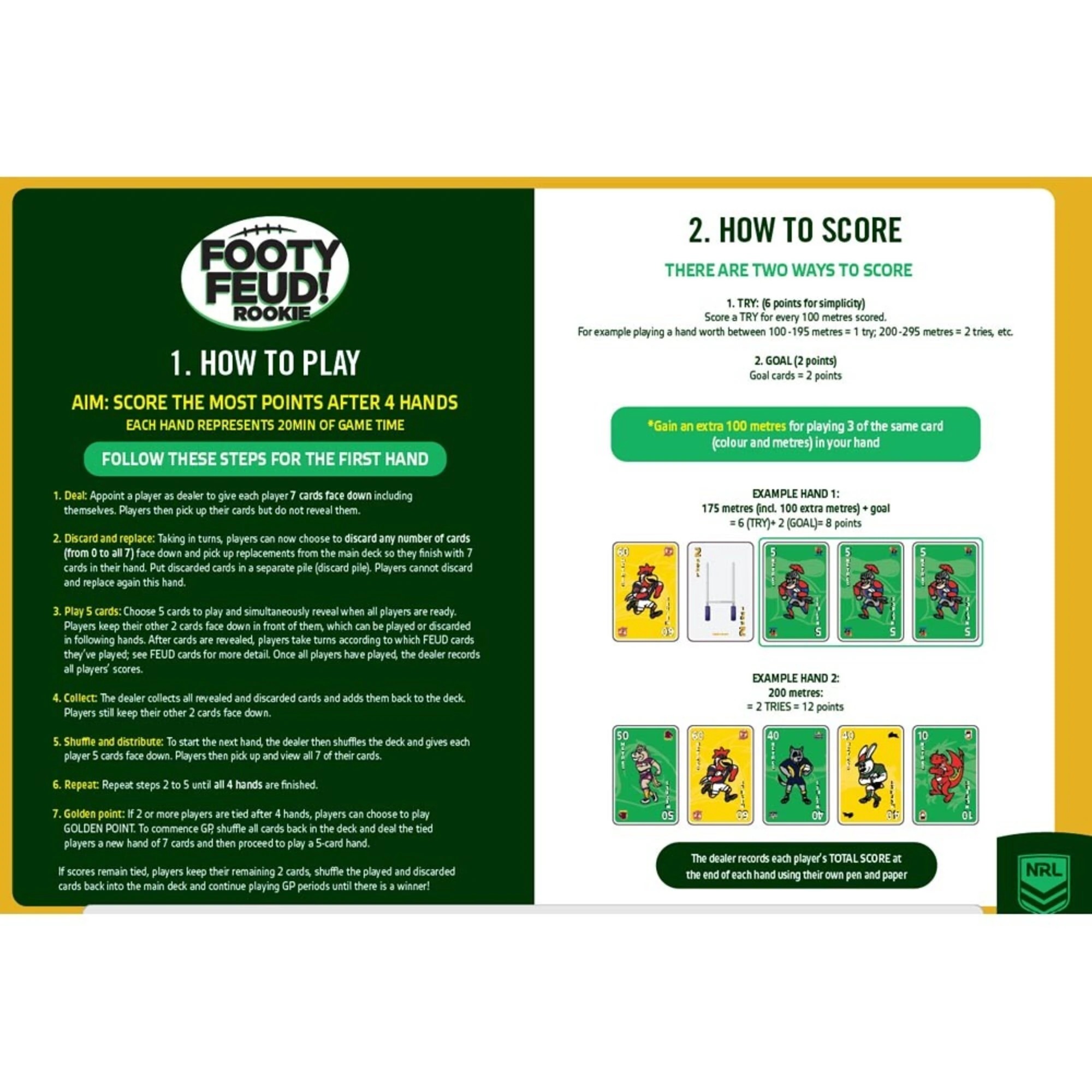 2 NRL Footy Feud Rookie Card Game, 2 of 4