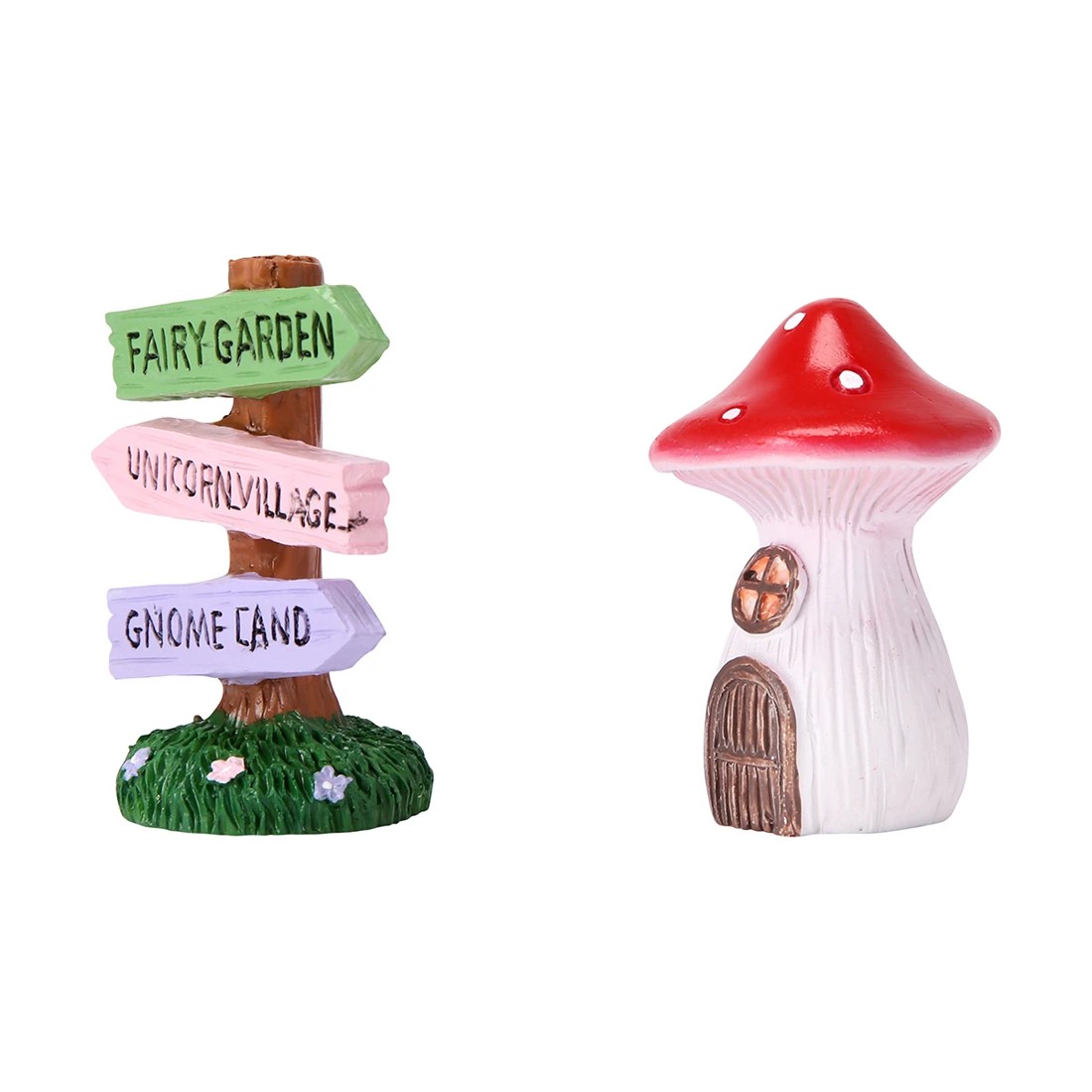 2 Fairy Garden: Sign and Mushroom House, 2 of 8