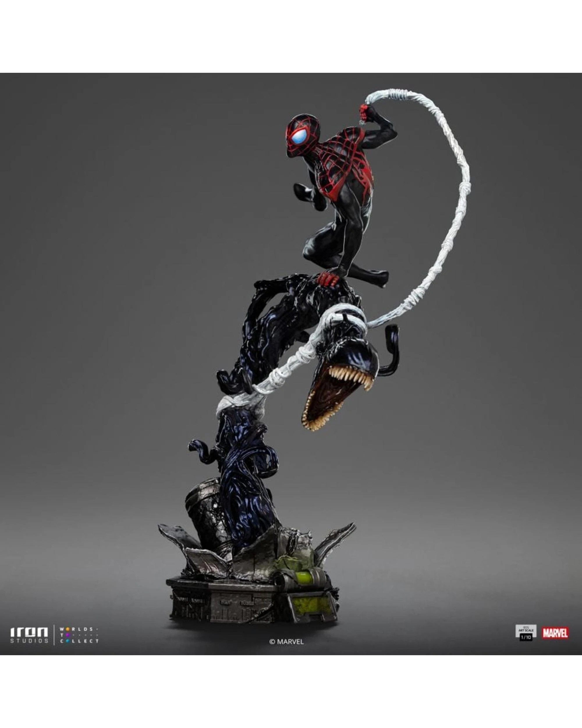 5 Iron Studios Marvel Spider-man Miles Morales 1:10 Statue, 5 of 10