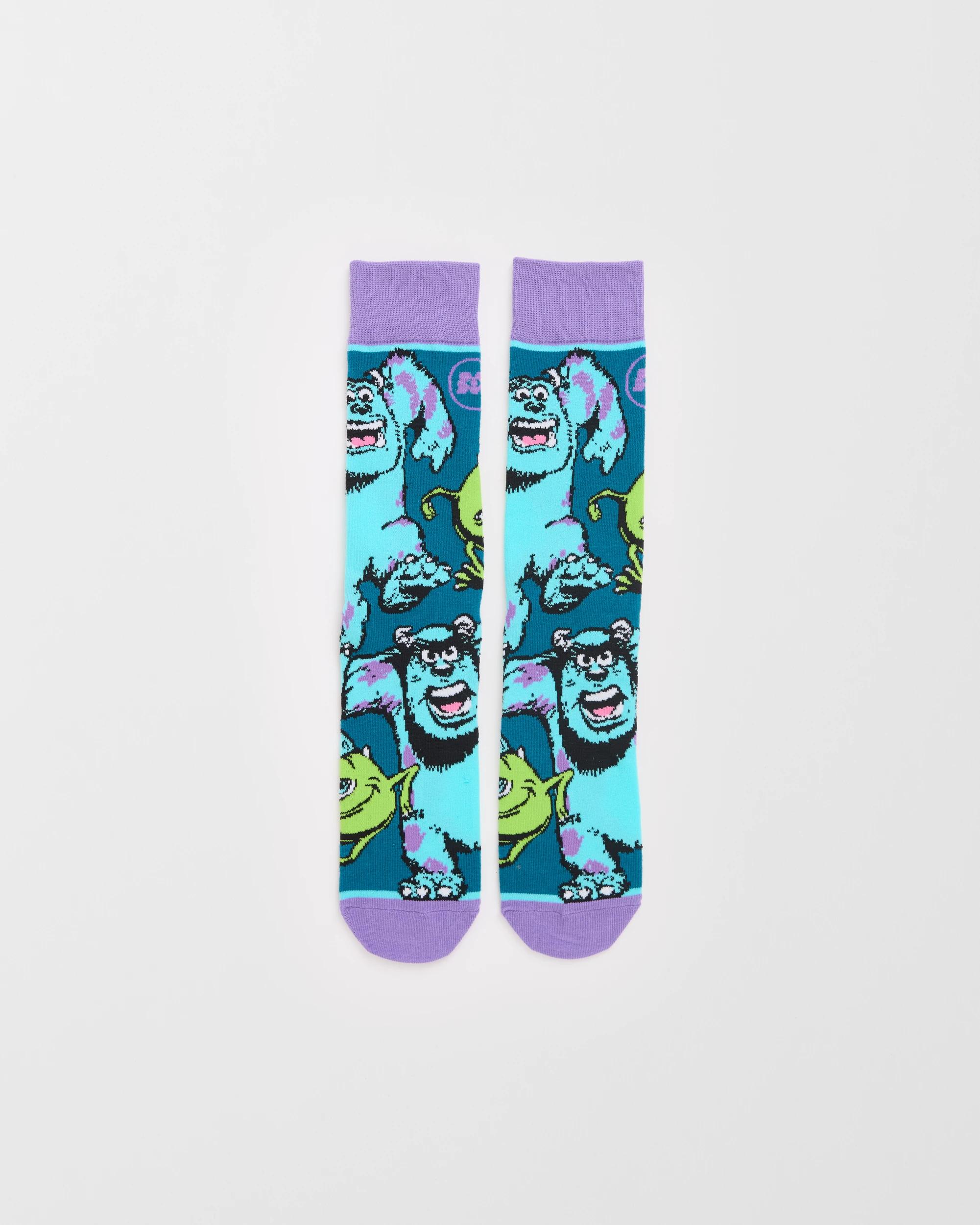 1 Swag Monsters Inc Crew Socks PURPLE, 1 of 3