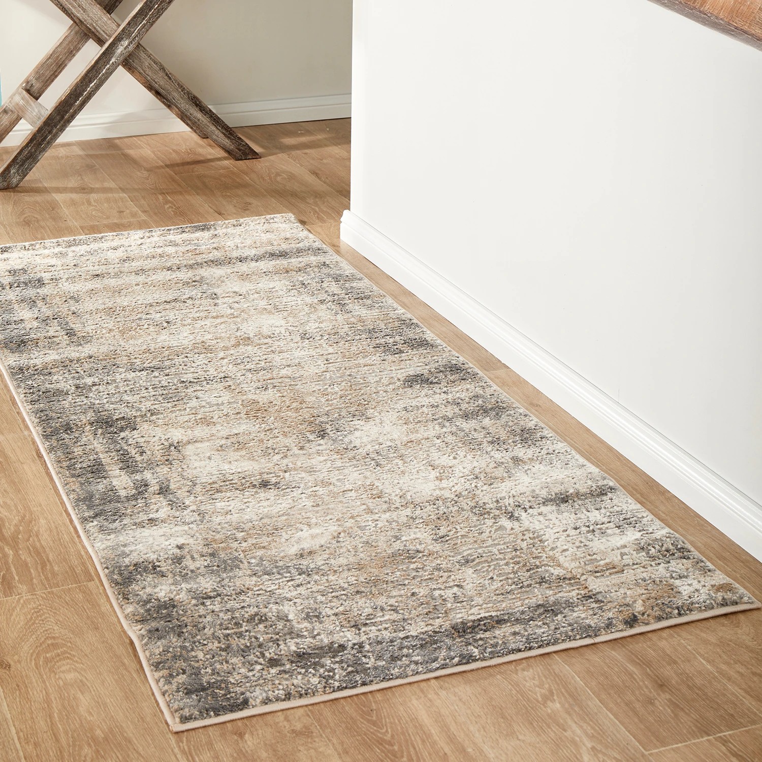 1 Common Ground Rugs Headland Ceasar 300x80cm - Medium Runner Power Loomed Pet Friendly Rug - Grey, 1 of 6