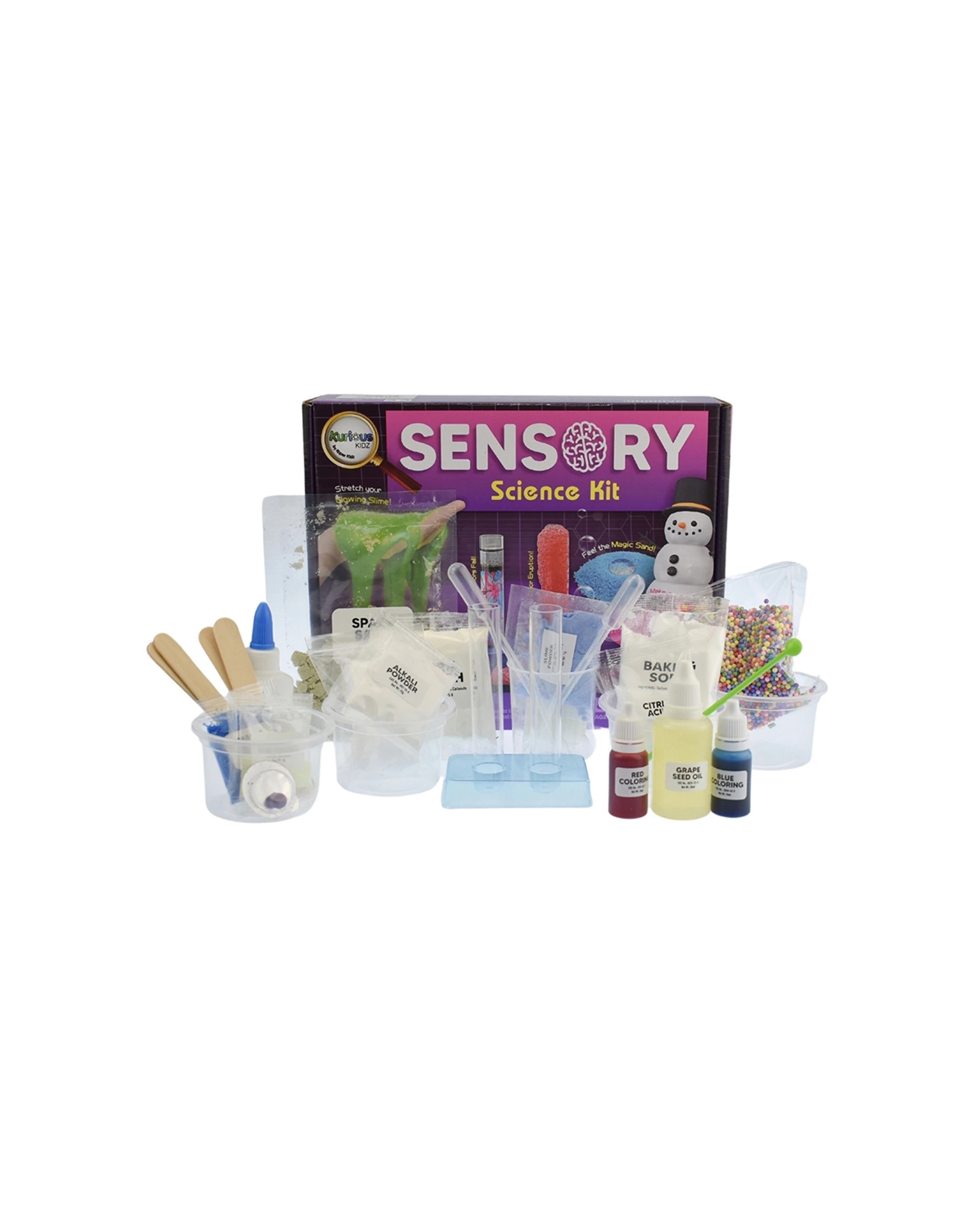8 Kaper Kidz Sensory Science Kit 8 Years 15 Experiments STEM Educational Toy - Multi, 8 of 9