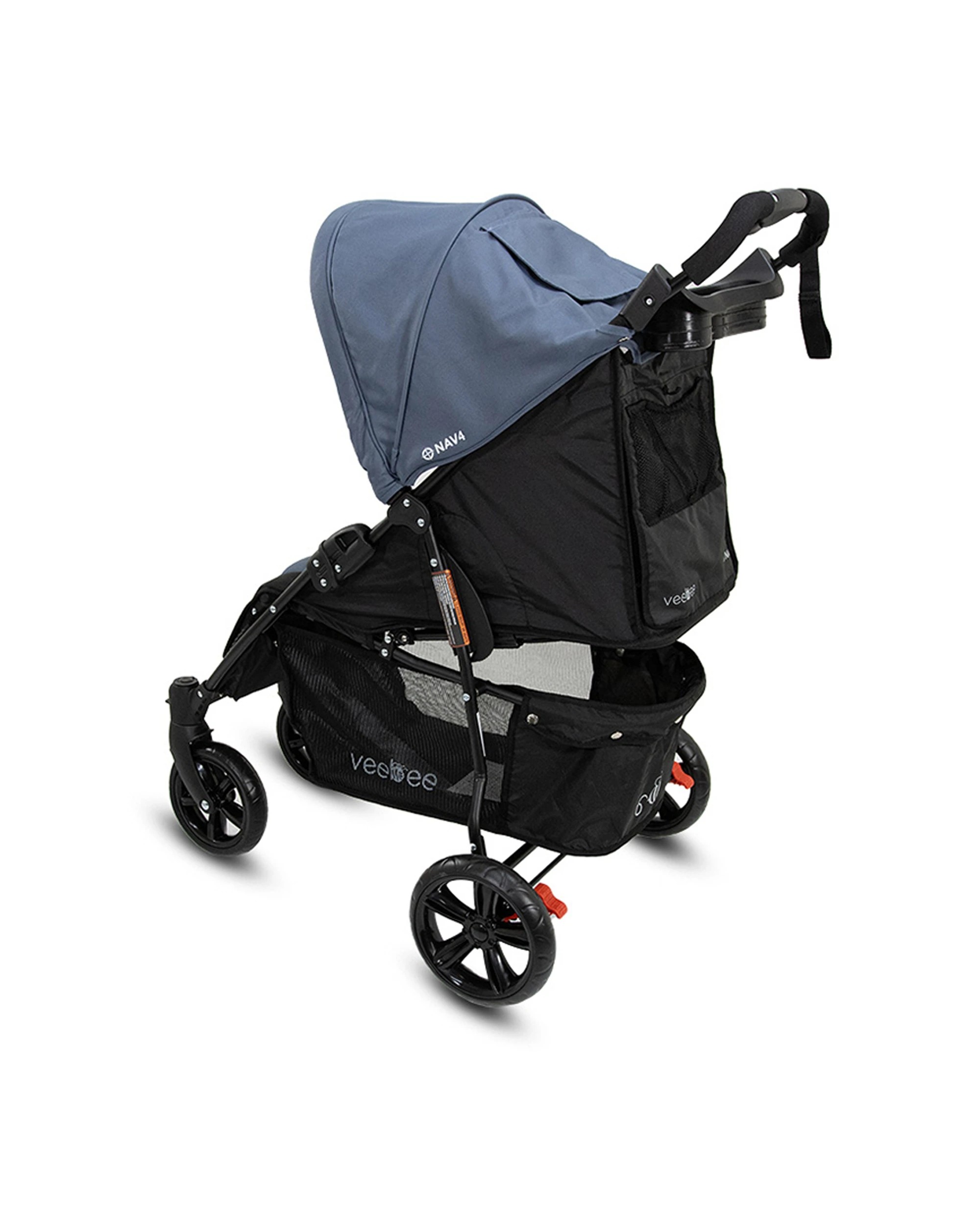 5 Veebee Nav 4 Foldable Baby Stroller Suitable From Birth Toddler Glacier Colour 100cm Stroller Pram Kit
 - Blue, 5 of 9