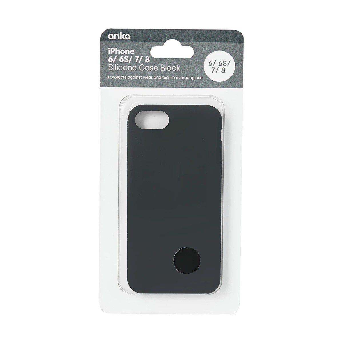 5 iPhone 6/6S/7/8 Silicone Case - Black, 5 of 5