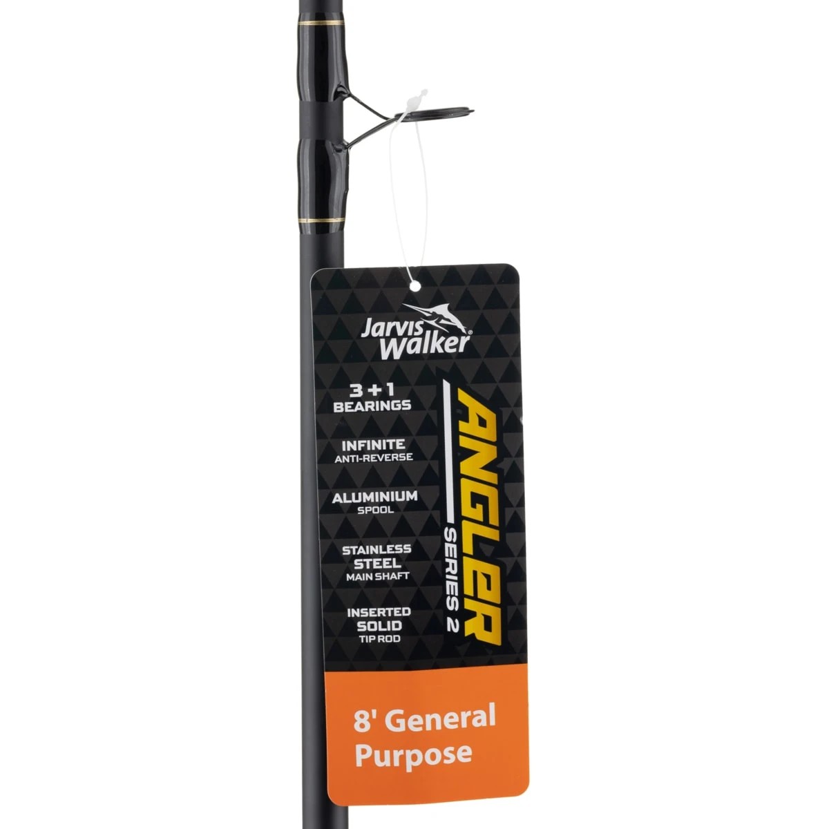 7 Jarvis Walker Angler Series 2 General Purpose Combo - 8ft., Black and Grey, 7 of 8