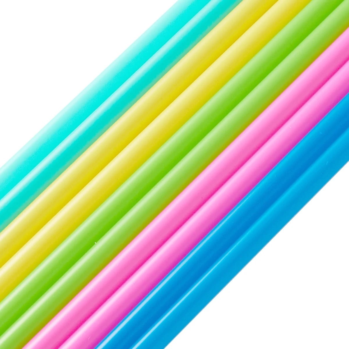 6 10 Piece Reusable Bright Straws, 6 of 9