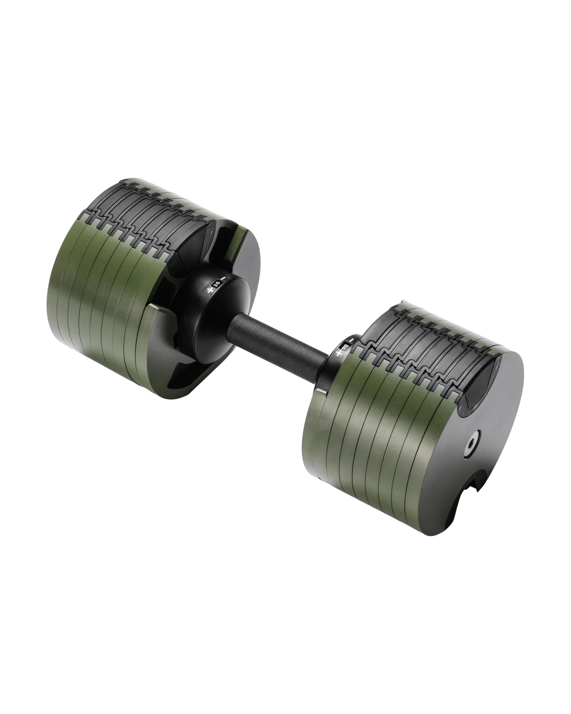 1 Powertrain 36KG Eon Dial Up Adjustable Dumbbell Weight Plates Home Gym Workout Exercise - Green, 1 of 8