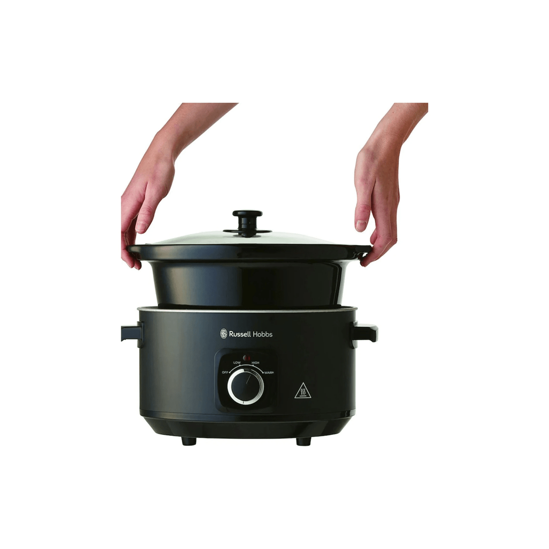 2 Russell Hobbs Rhsc4a Electric 4l Slow Cooker/ceramic Bowl Pot W/ Lid Matte Black
 - Black, 2 of 4