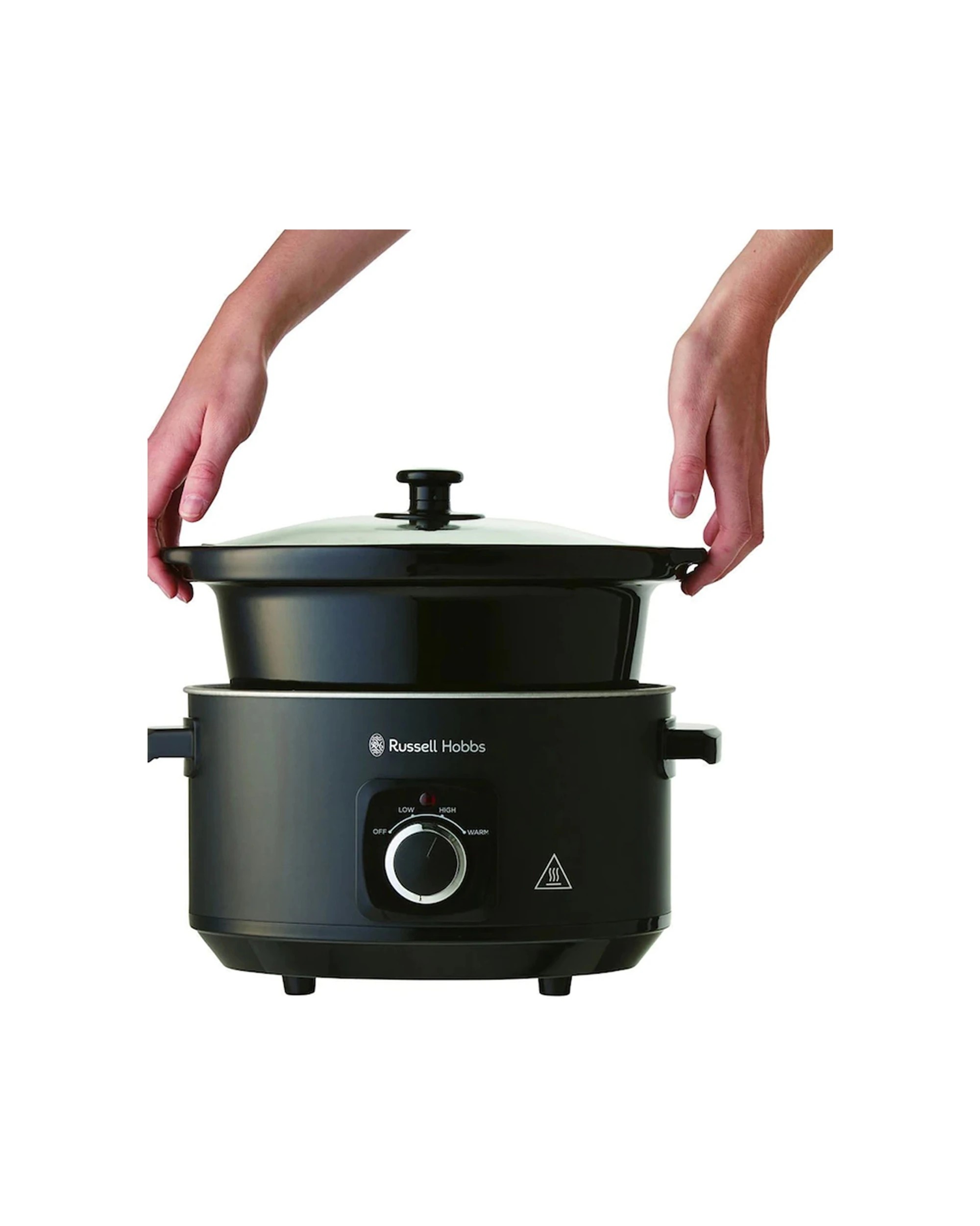 2 Russell Hobbs Rhsc4a Electric 4l Slow Cooker/ceramic Bowl Pot W/ Lid Matte Black
 - Black, 2 of 4