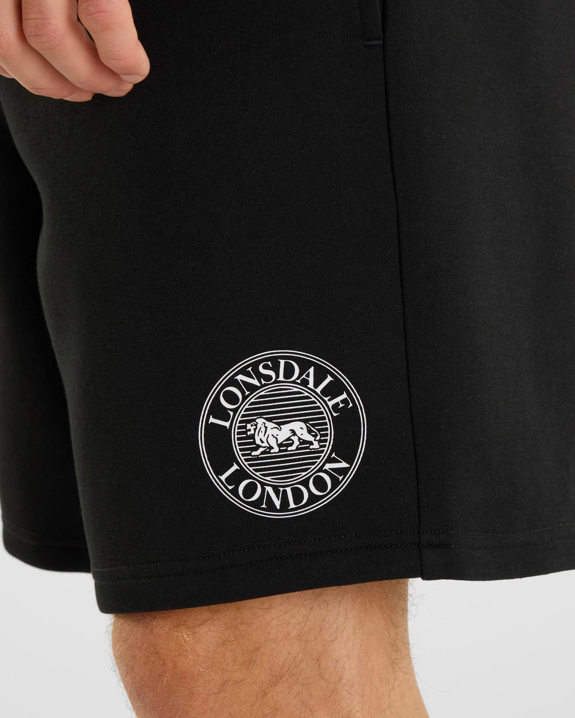 5 Varsity Shorts - Lonsdale London BLACK, 5 of 7