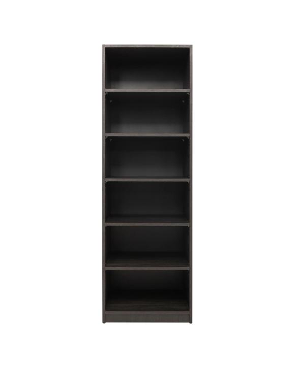 European Cabinetry Malmo Six Shelf Wardrobe Module Swiss Krono Boards Nordic Ash - Brown