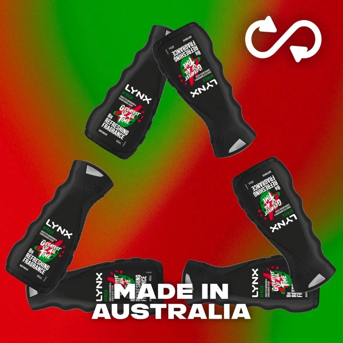 7 LYNX Africa 8-Hour Refreshing Fragrance Bodywash 400ml - Squeezed Mandarin and Sandalwood Scent, 7 of 8