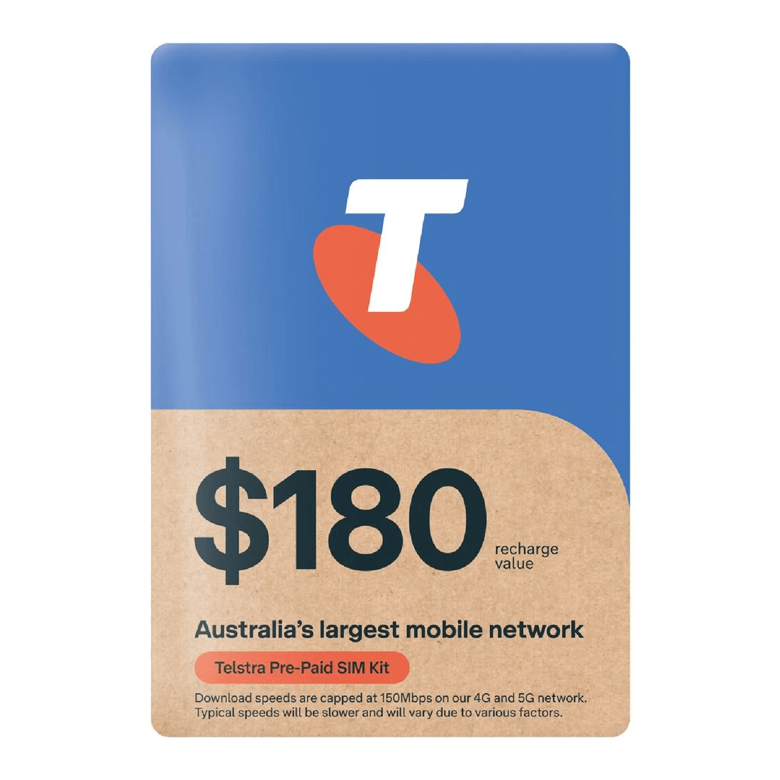 1 Telstra $180 Prepaid SIM Kit, 1 of 1