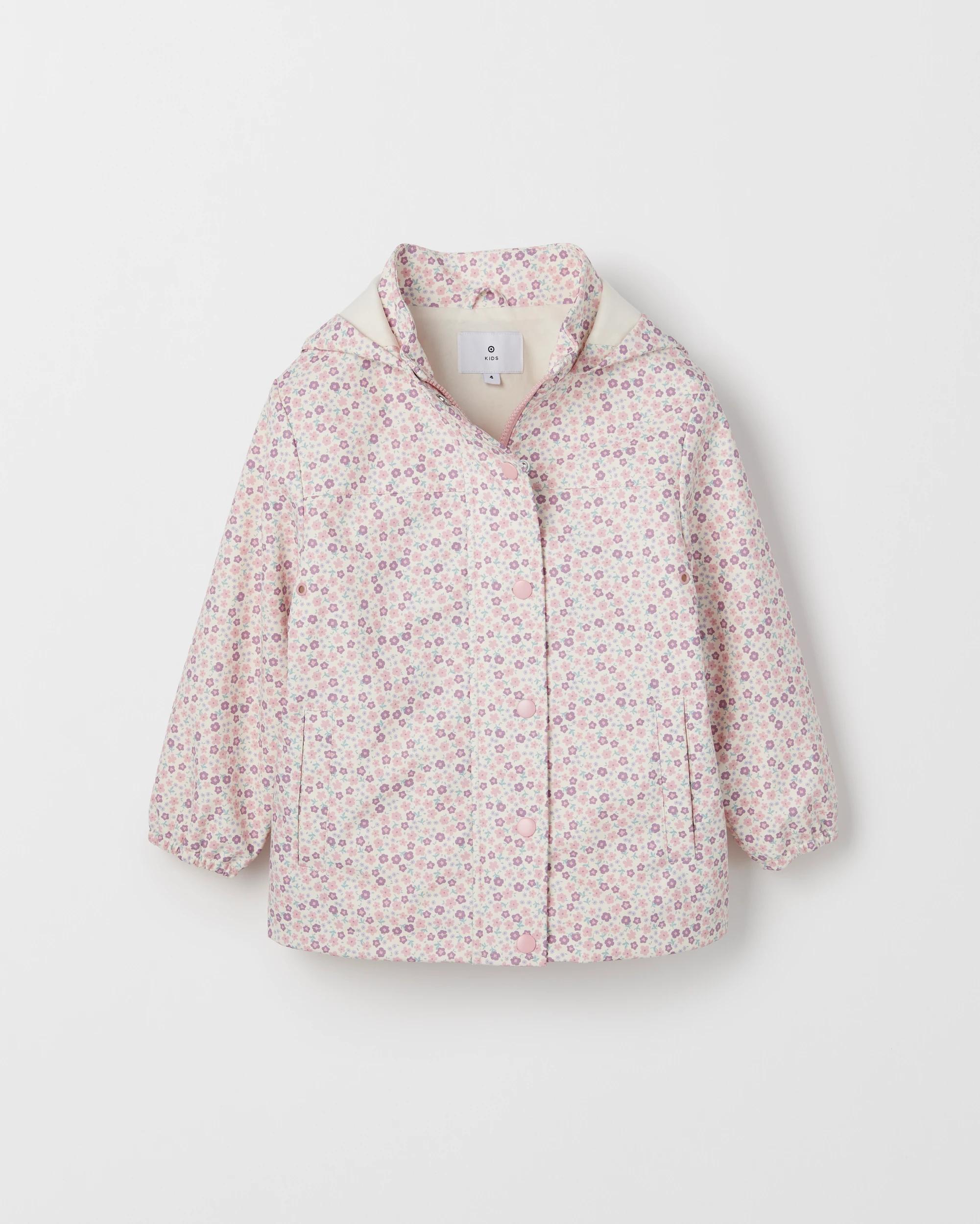 5 Target Kids Spray Jacket PINK DITSY AOP, 5 of 6