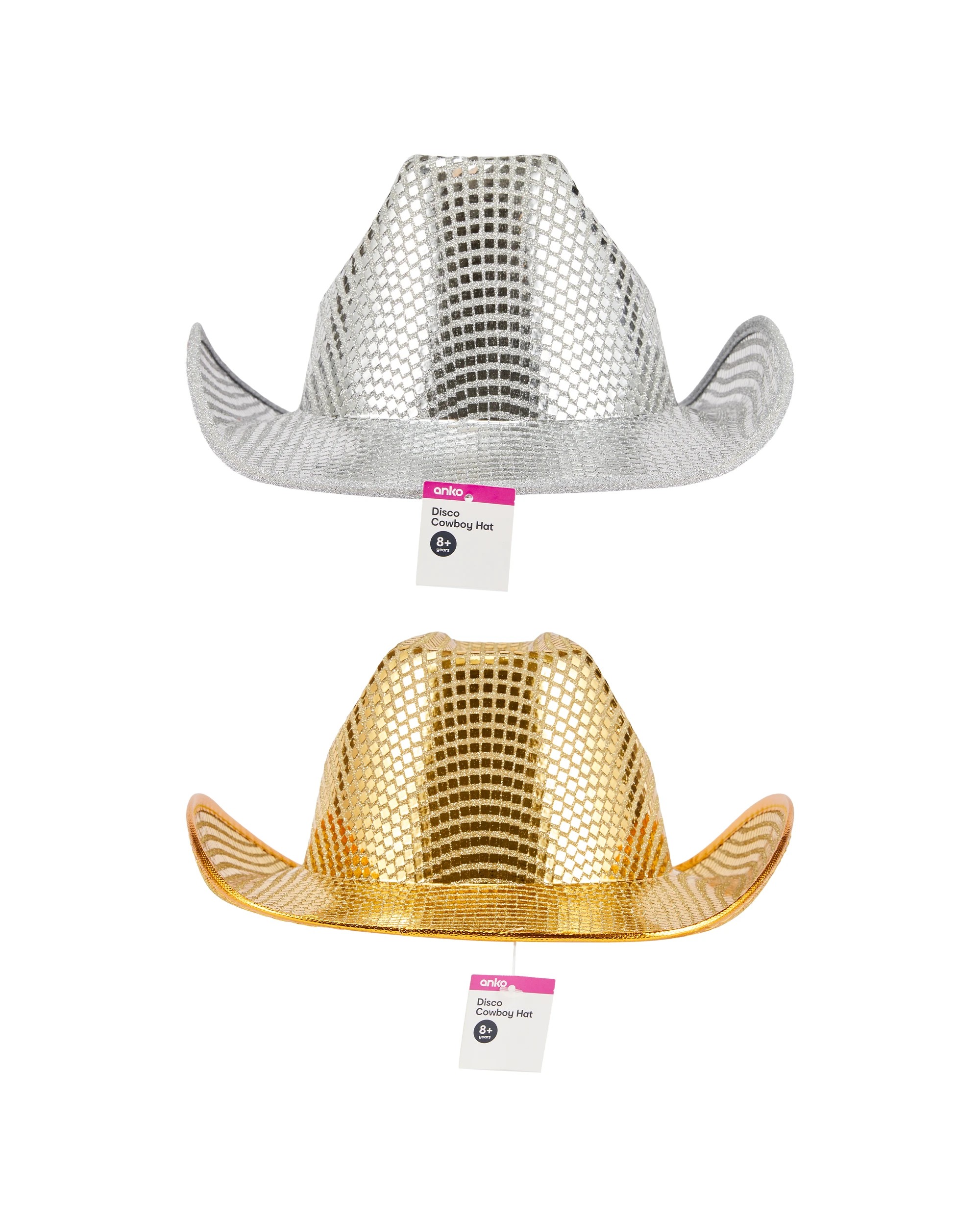 4 Disco Cowboy Hat - Assorted, 4 of 4